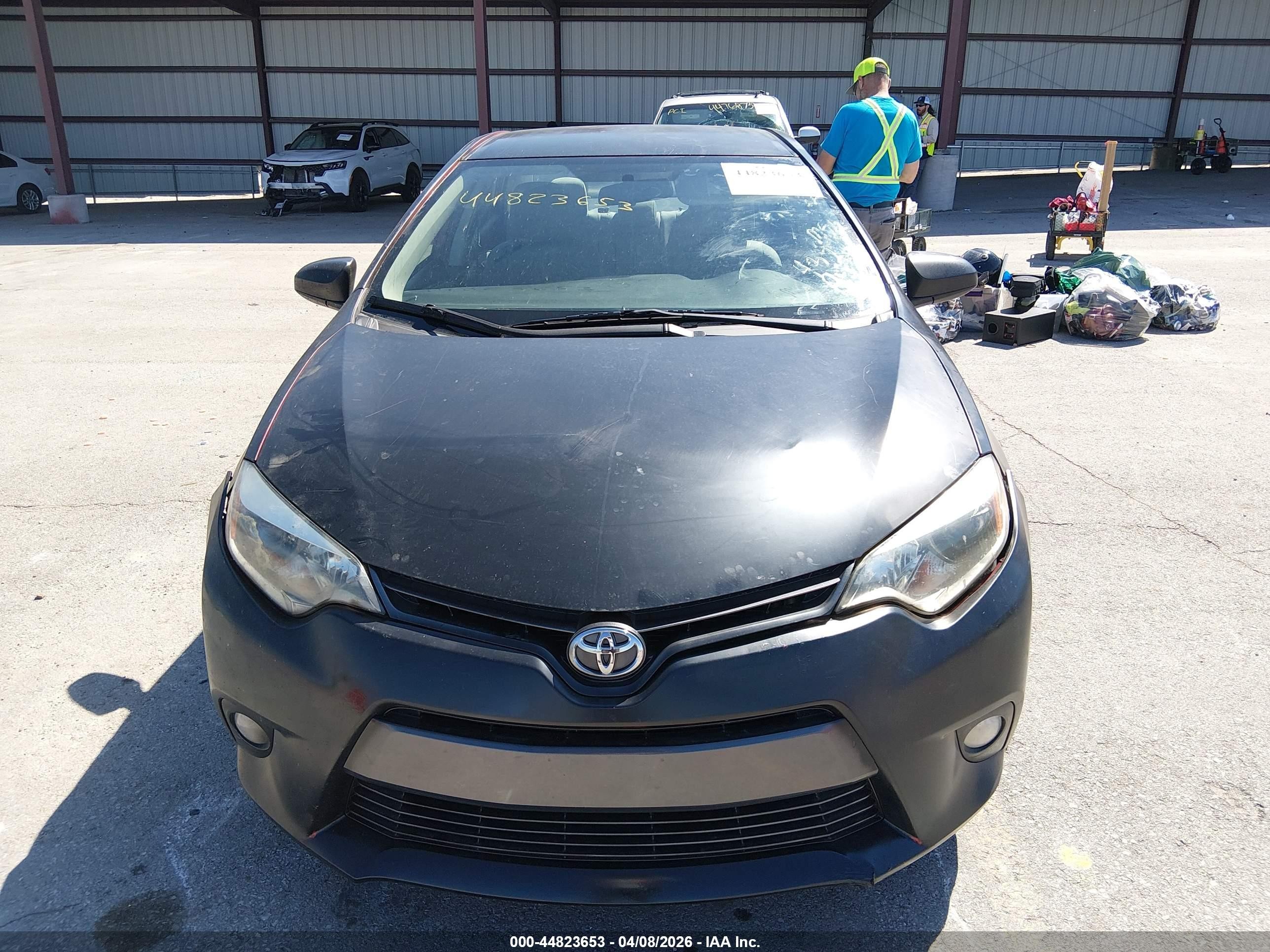 2015 Toyota Corolla Le Plus Black vin: 5YFBURHE4FP350652