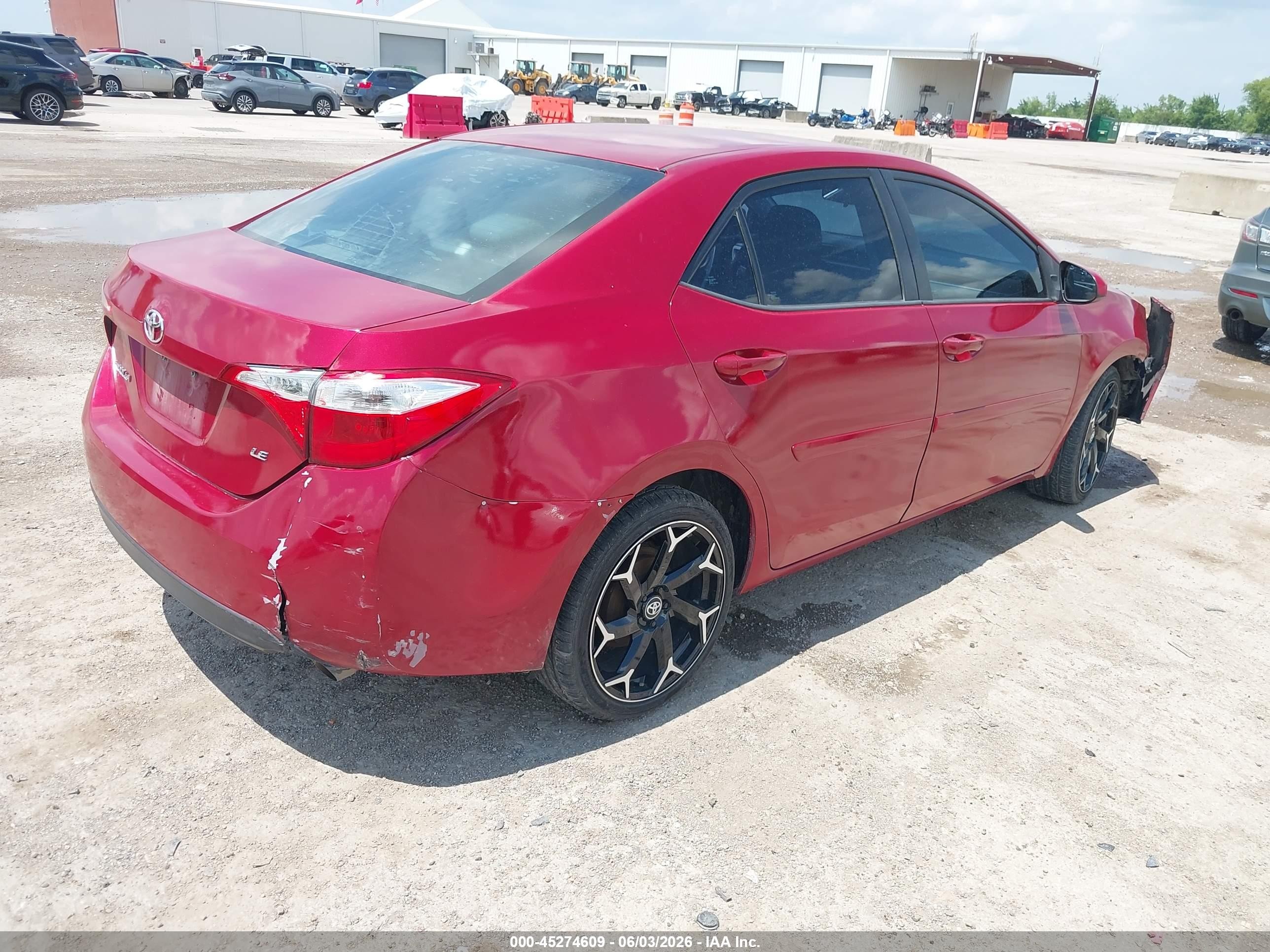 2015 Toyota Corolla Le Red vin: 5YFBURHE4FP354457