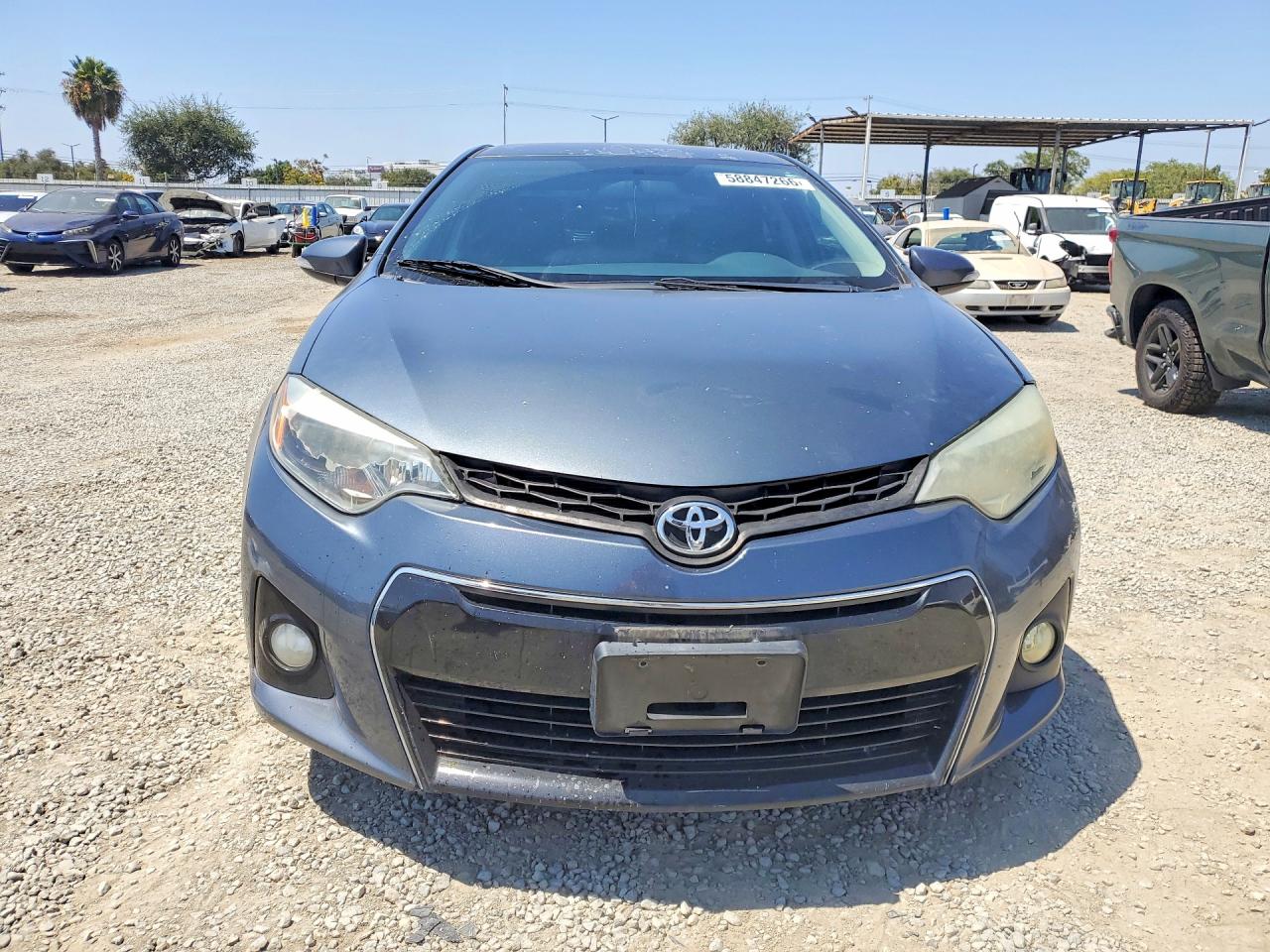 2015 Toyota Corolla S Plus Gray vin: 5YFBURHE4FP356256