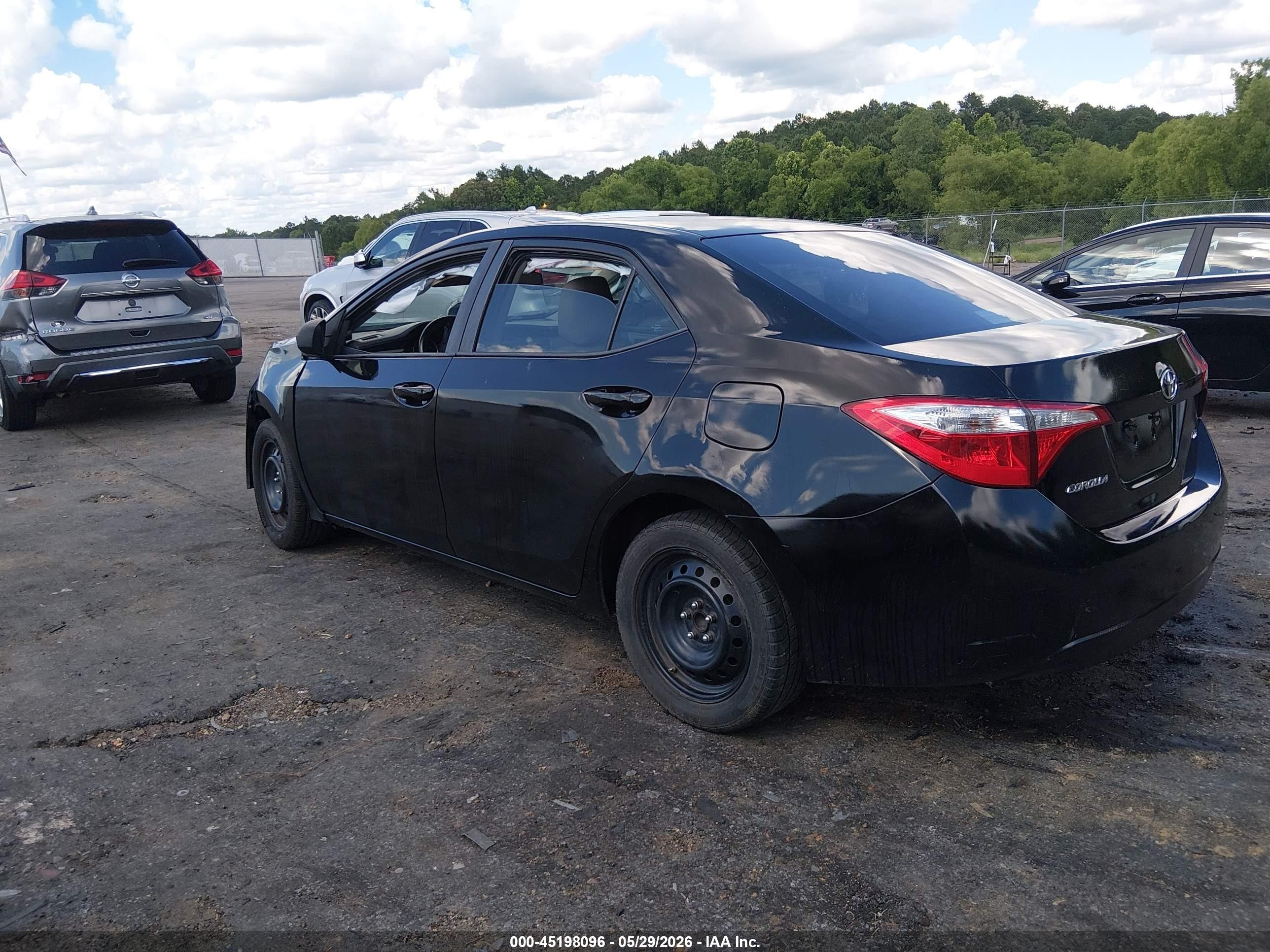 2016 Toyota Corolla Le Black vin: 5YFBURHE4GP372443