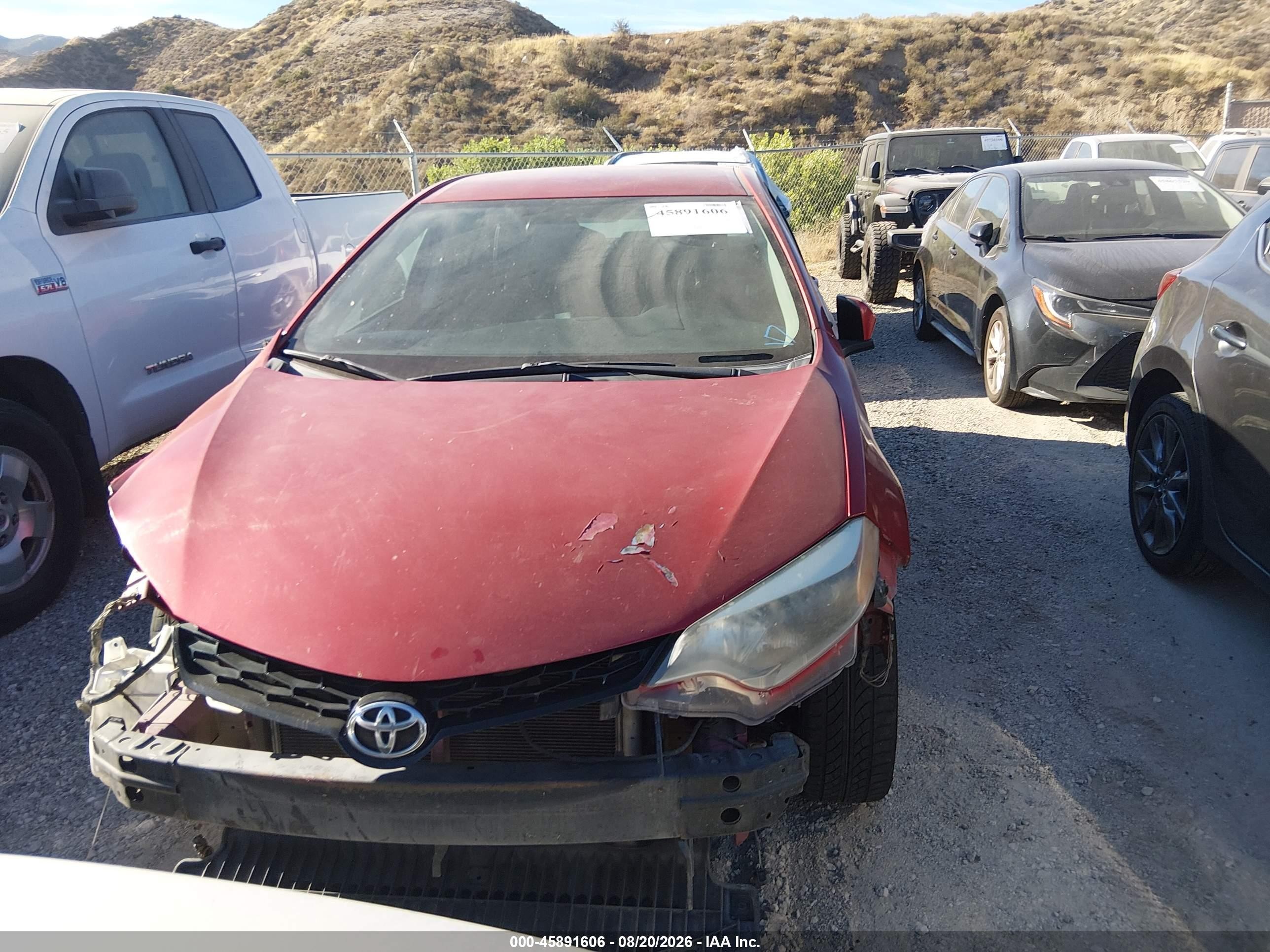 2016 Toyota Corolla S Plus Red vin: 5YFBURHE4GP434486
