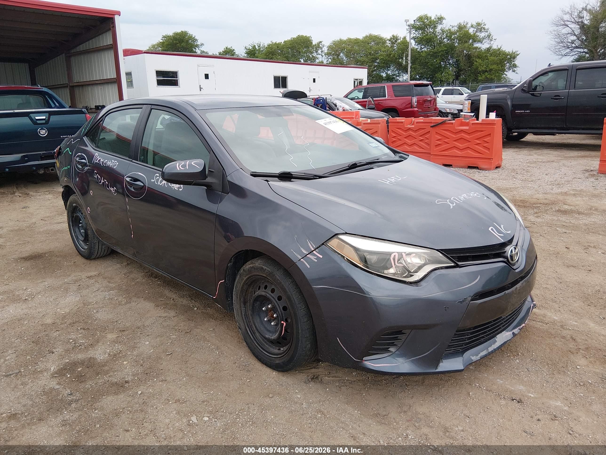 2016 Toyota Corolla Le Gray vin: 5YFBURHE4GP551632