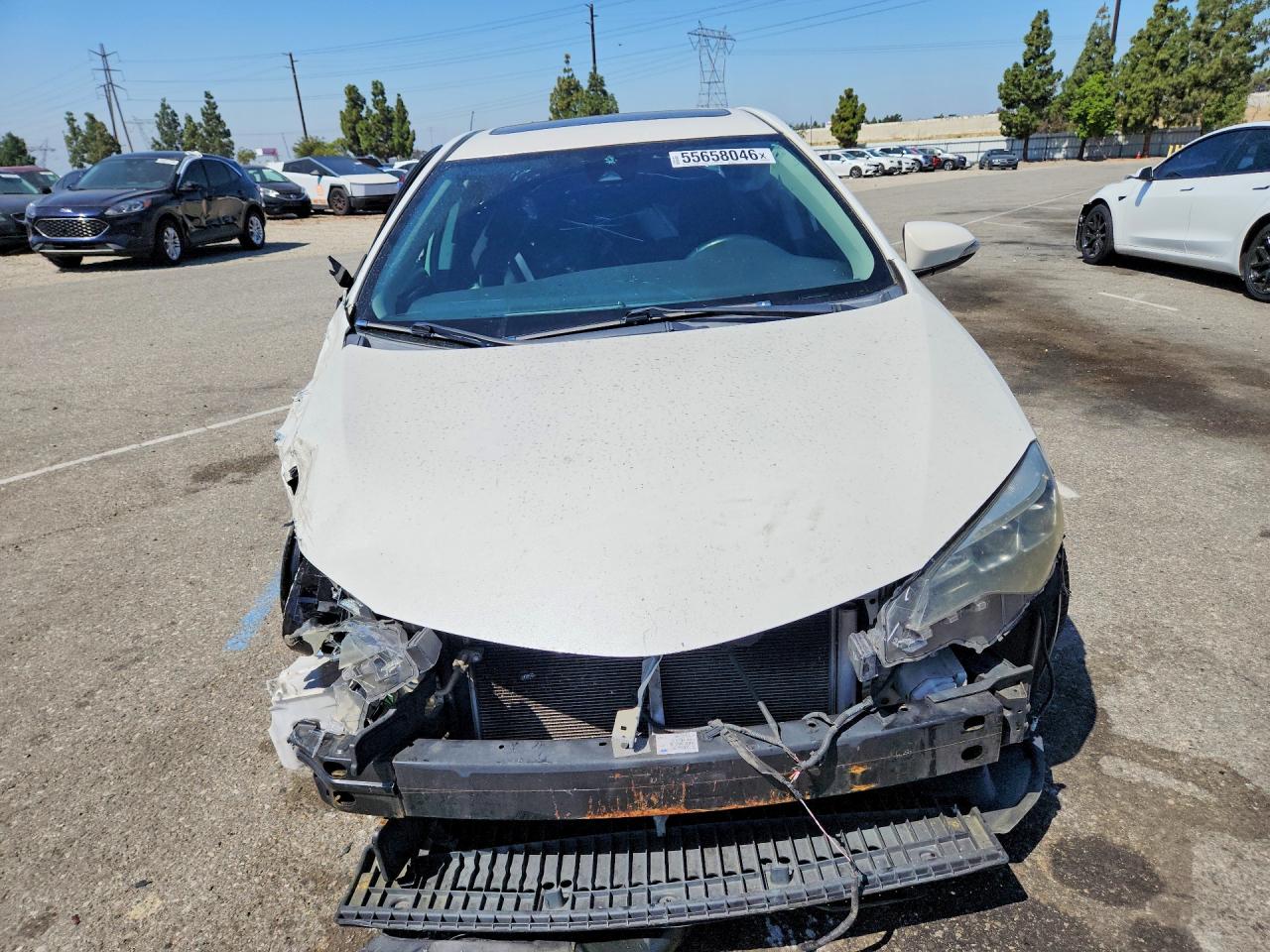 2017 Toyota Corolla Xse White vin: 5YFBURHE4HP603553