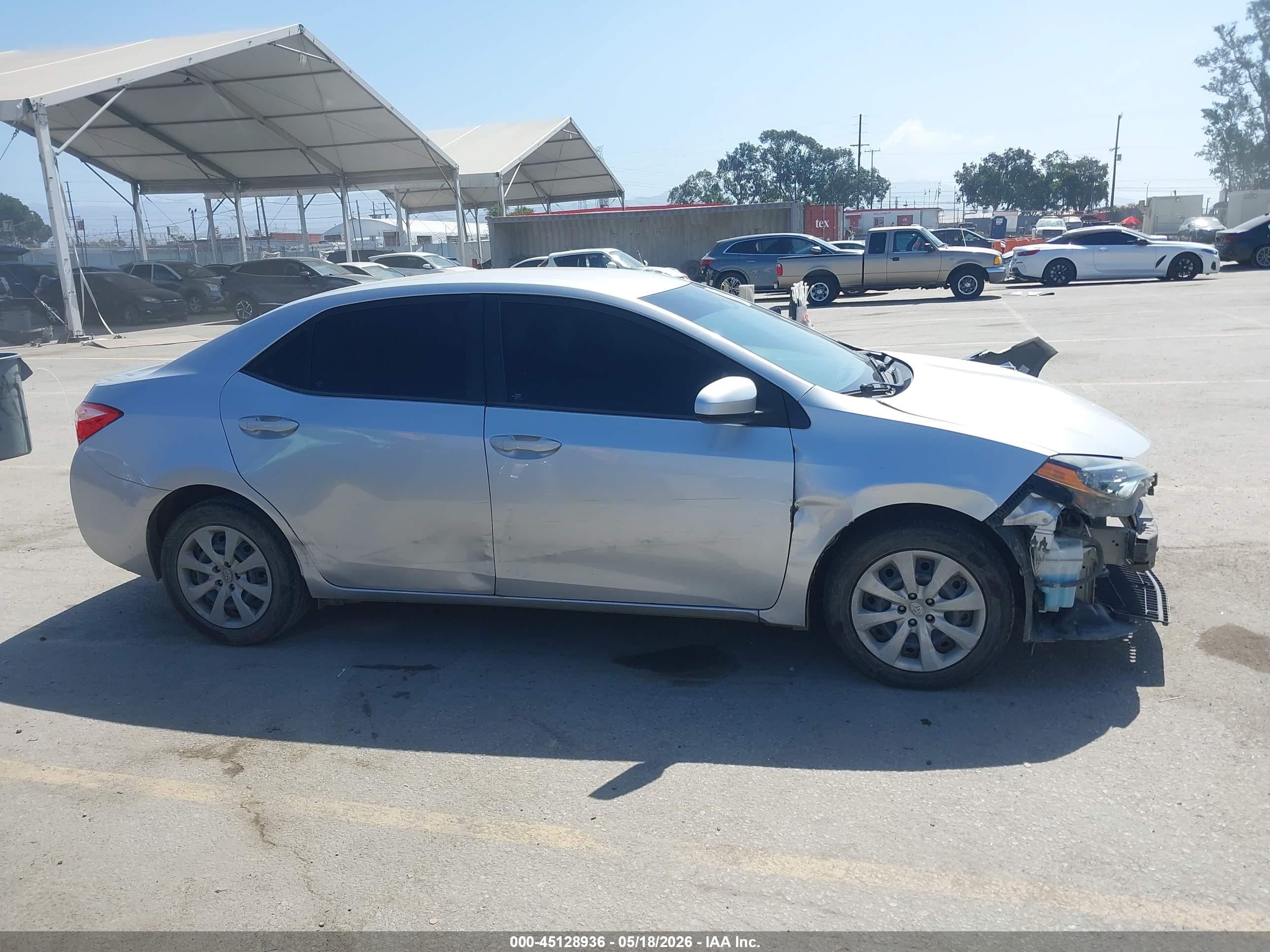 2017 Toyota Corolla Le Gray vin: 5YFBURHE4HP681380