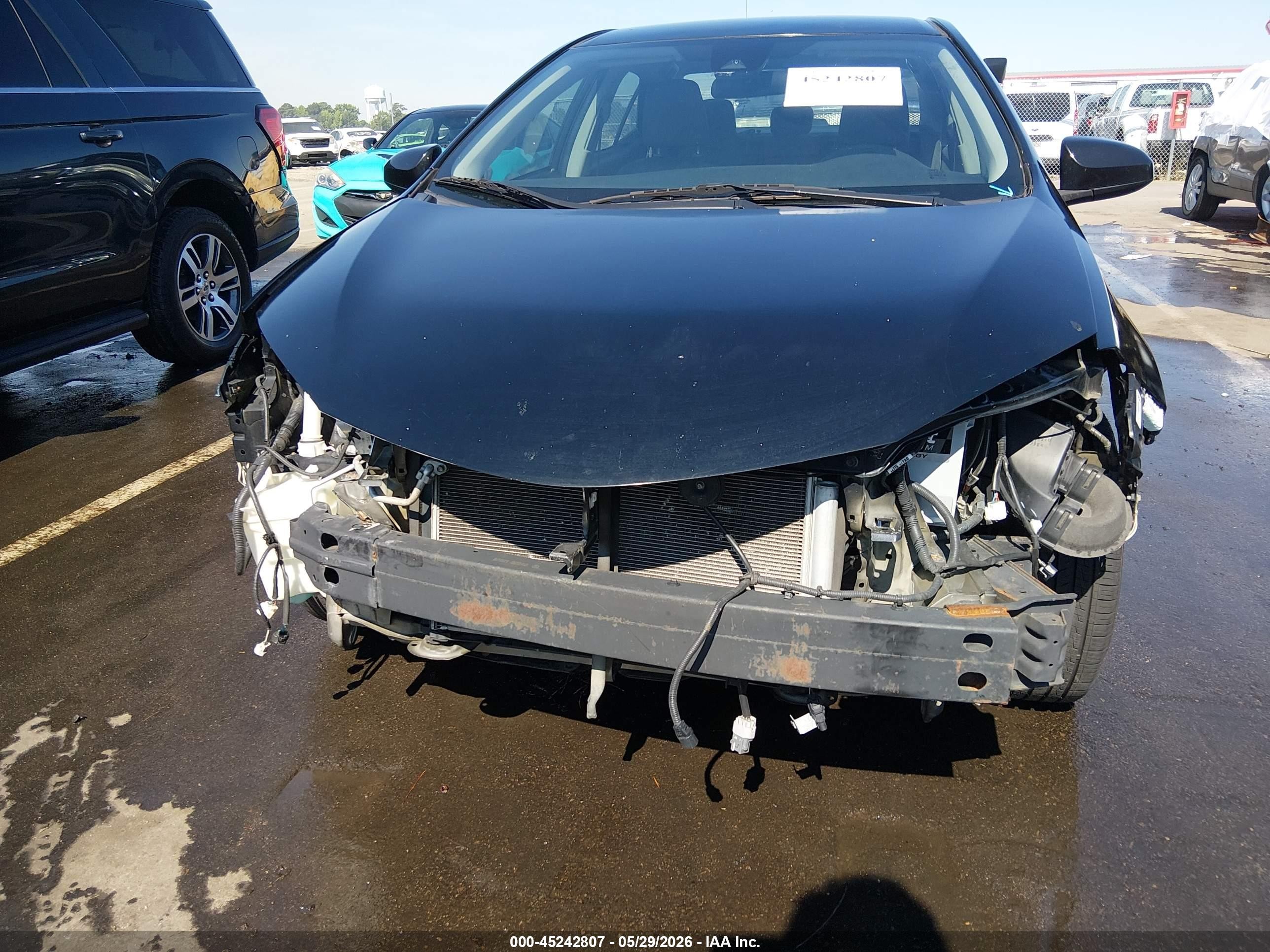2019 Toyota Corolla Le Черный vin: 5YFBURHE4KP930624