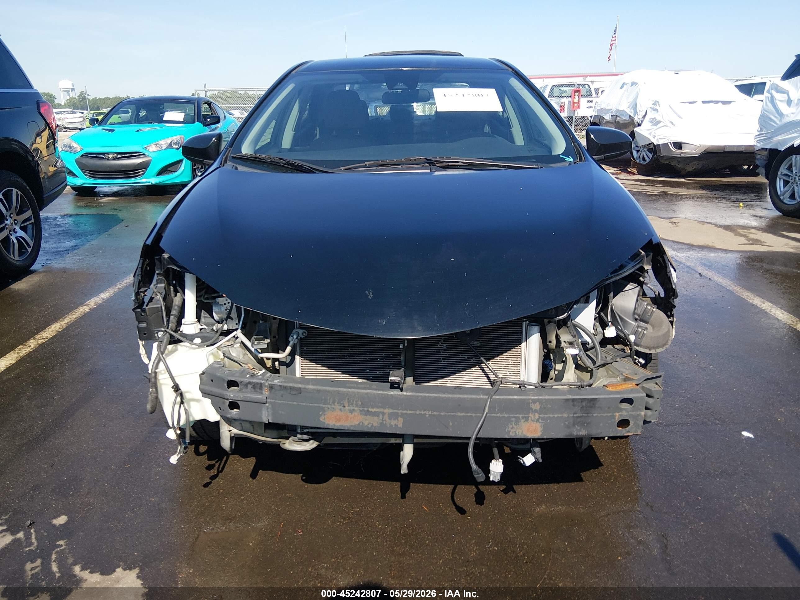 2019 Toyota Corolla Le Черный vin: 5YFBURHE4KP930624