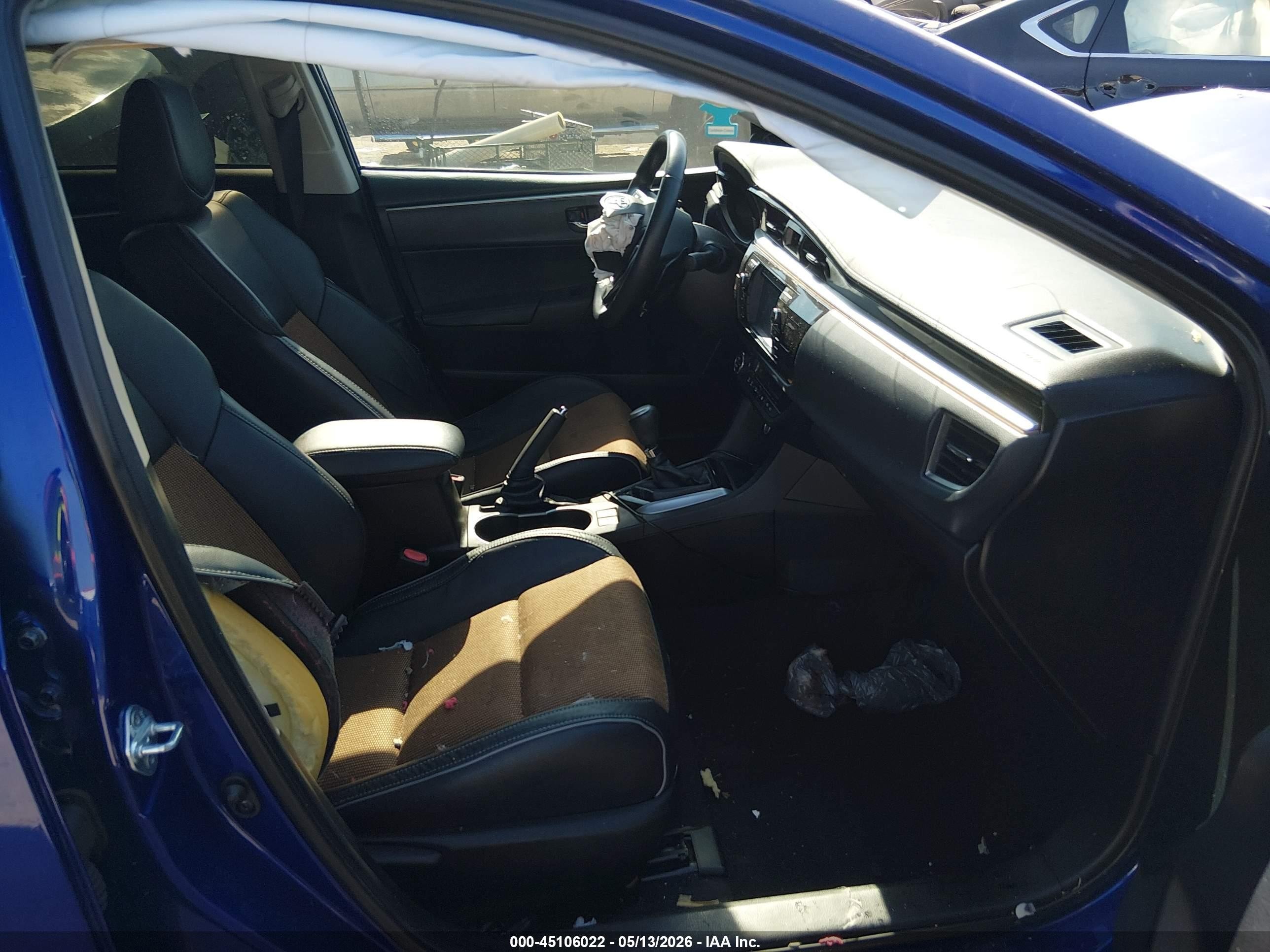 2014 Toyota Corolla S Plus Blue vin: 5YFBURHE5EP002910