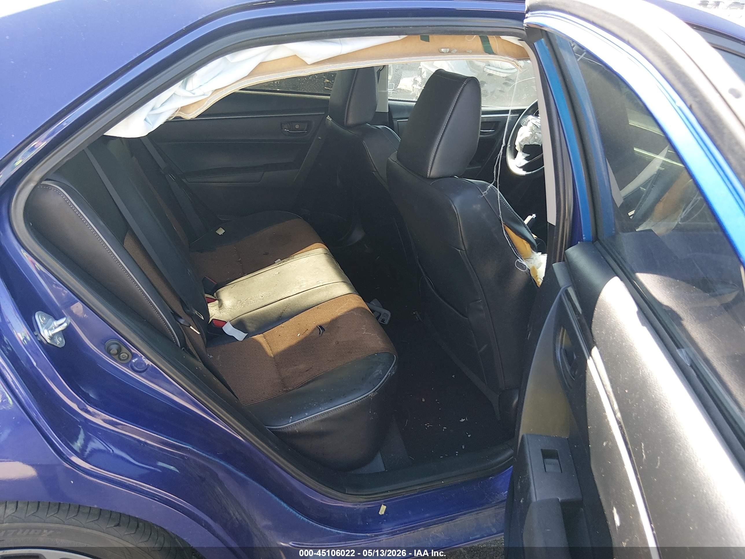 2014 Toyota Corolla S Plus Blue vin: 5YFBURHE5EP002910