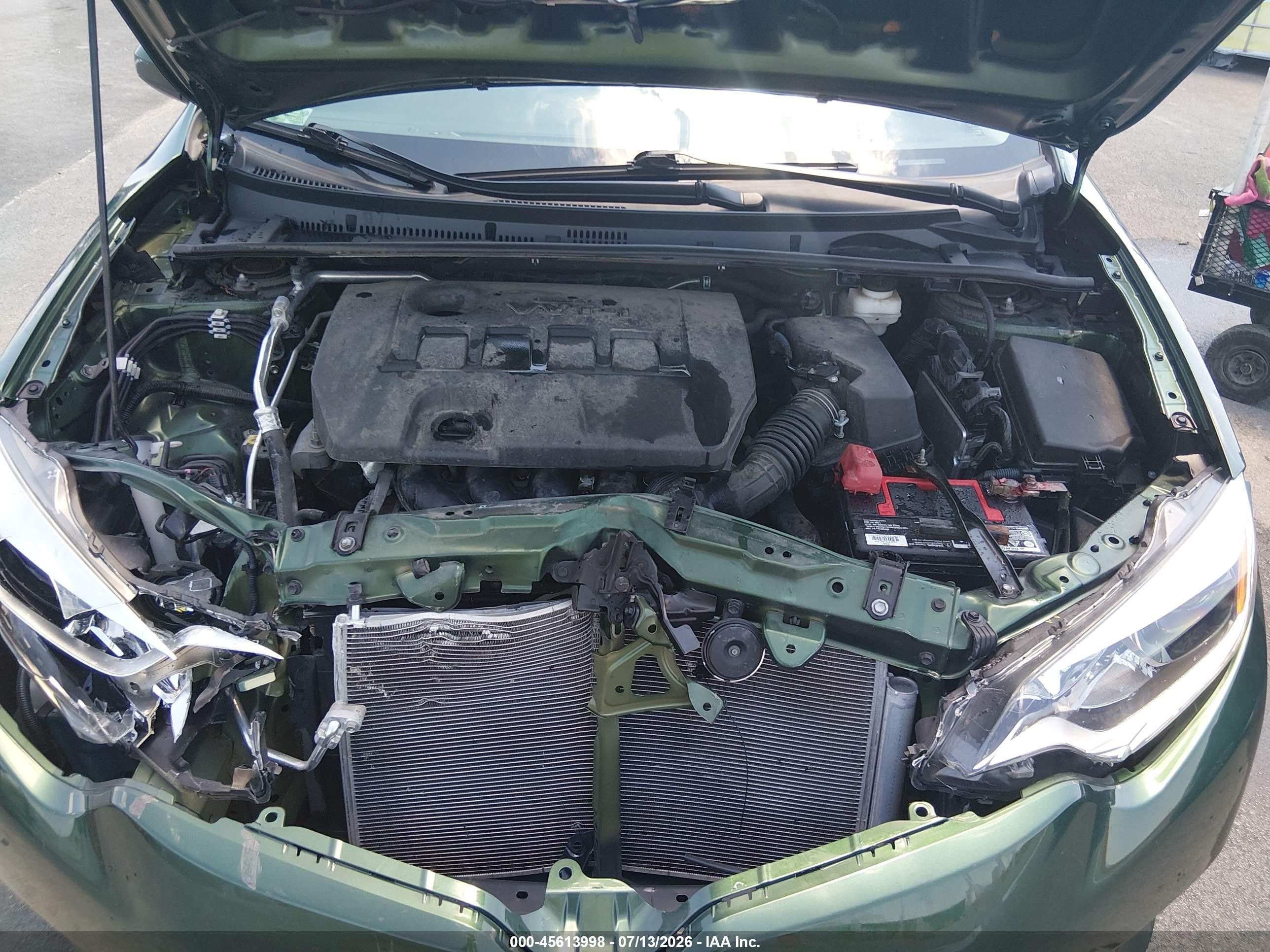 2014 Toyota Corolla Le Green vin: 5YFBURHE5EP015902