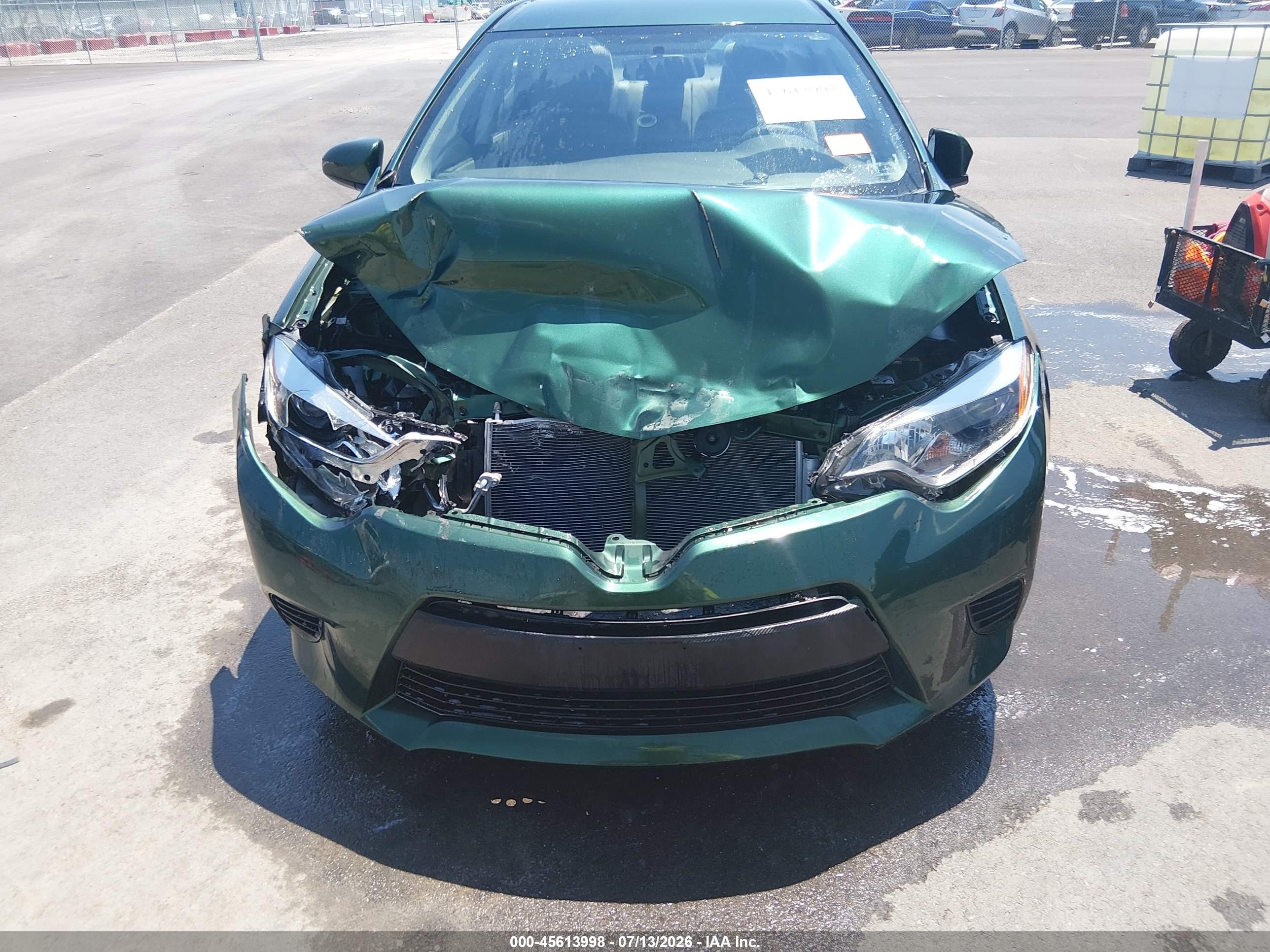 2014 Toyota Corolla Le Green vin: 5YFBURHE5EP015902