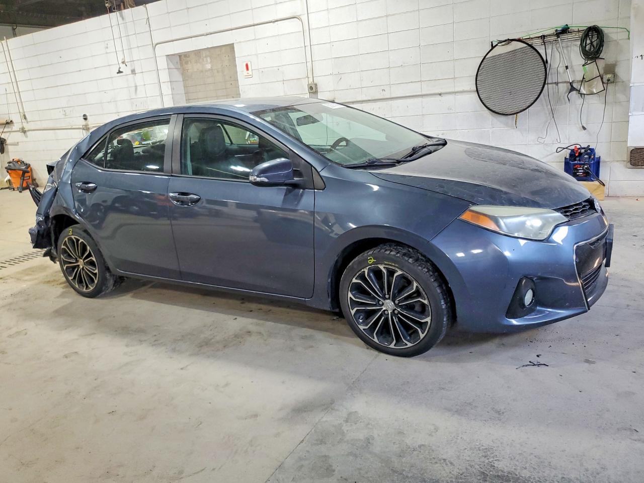2014 Toyota Corolla S Plus Gray vin: 5YFBURHE5EP021408