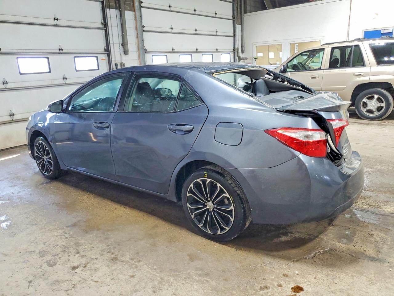 2014 Toyota Corolla S Plus Gray vin: 5YFBURHE5EP021408