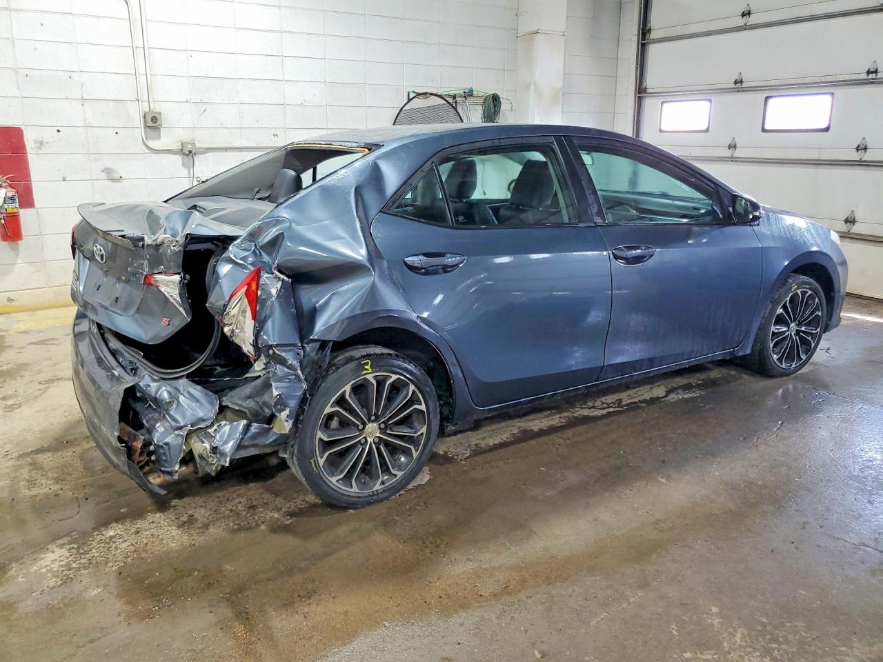 2014 Toyota Corolla S Plus Gray vin: 5YFBURHE5EP021408