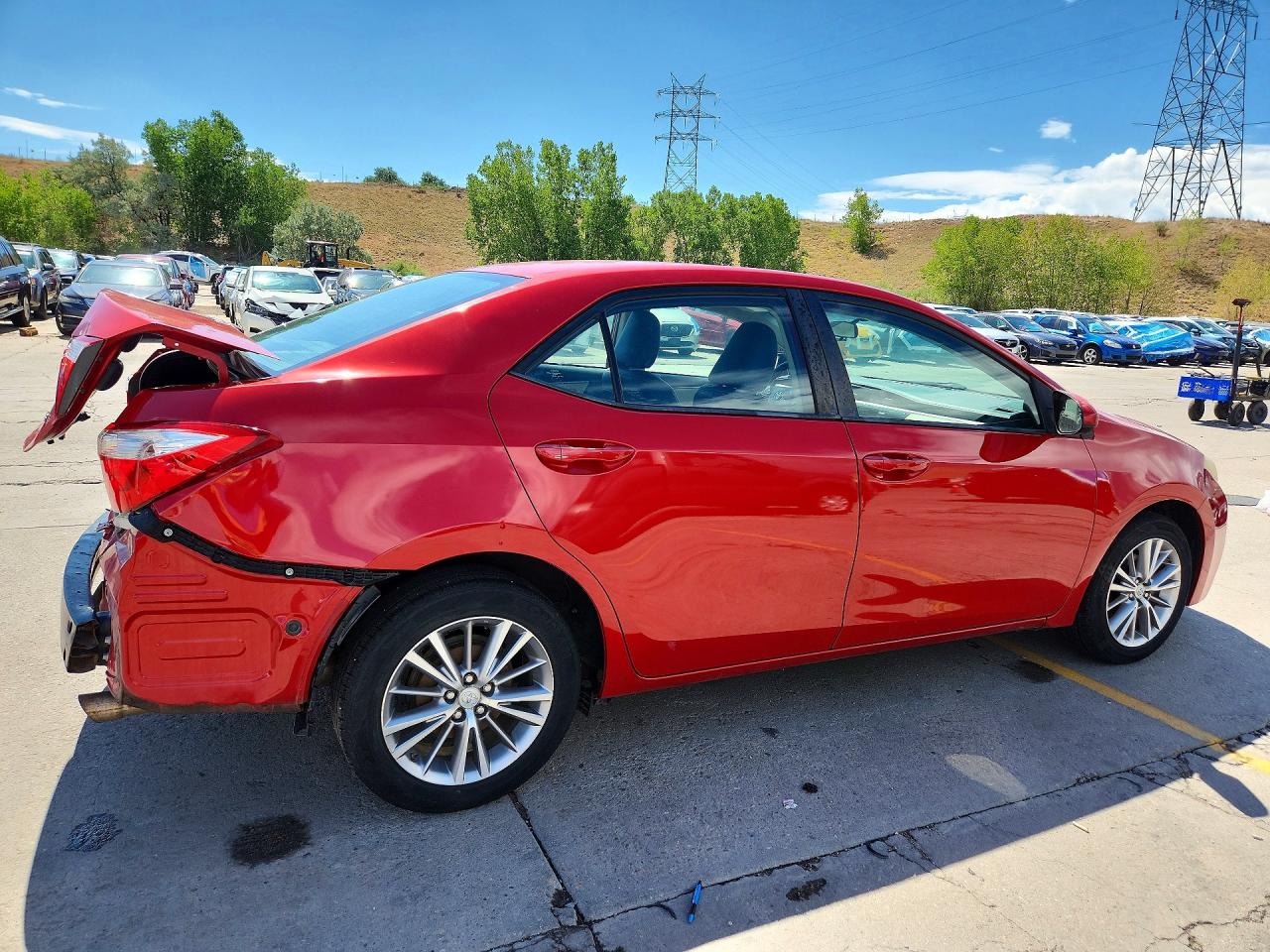 2014 Toyota Corolla Le Plus Красный vin: 5YFBURHE5EP032313