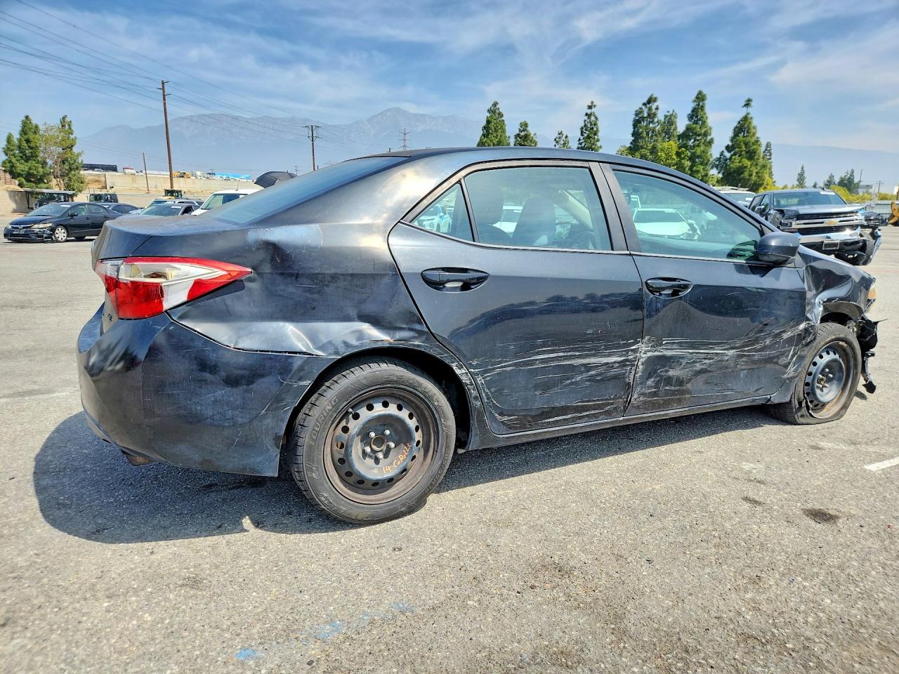 2014 Toyota Corolla Le Black vin: 5YFBURHE5EP053453