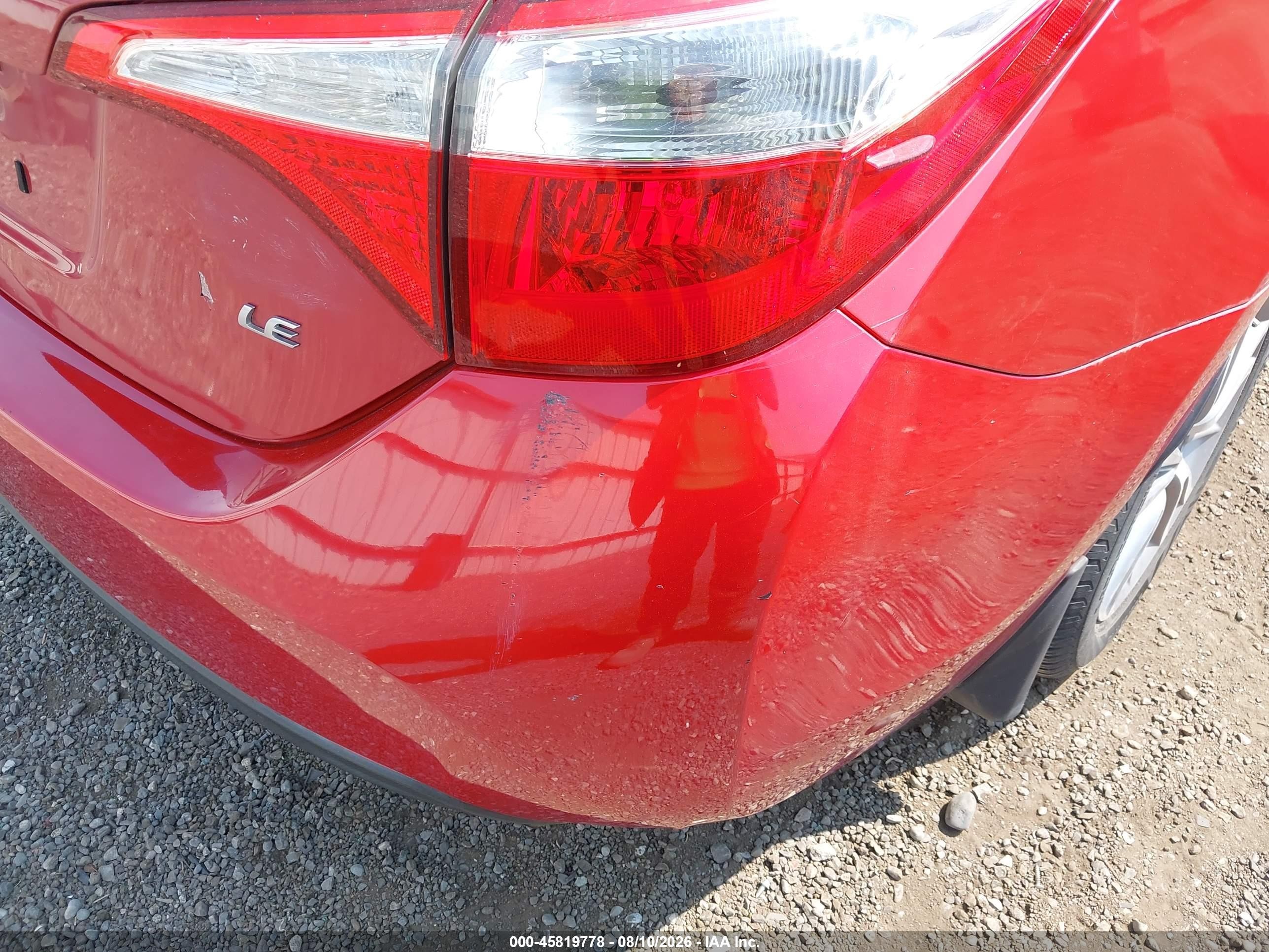 2014 Toyota Corolla Le Plus Red vin: 5YFBURHE5EP061228