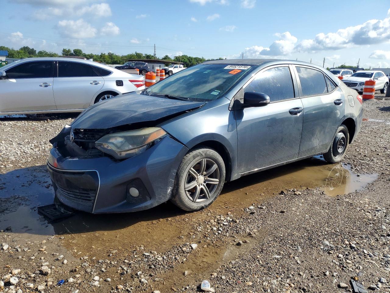 2014 Toyota Corolla S Plus Blue vin: 5YFBURHE5EP071001