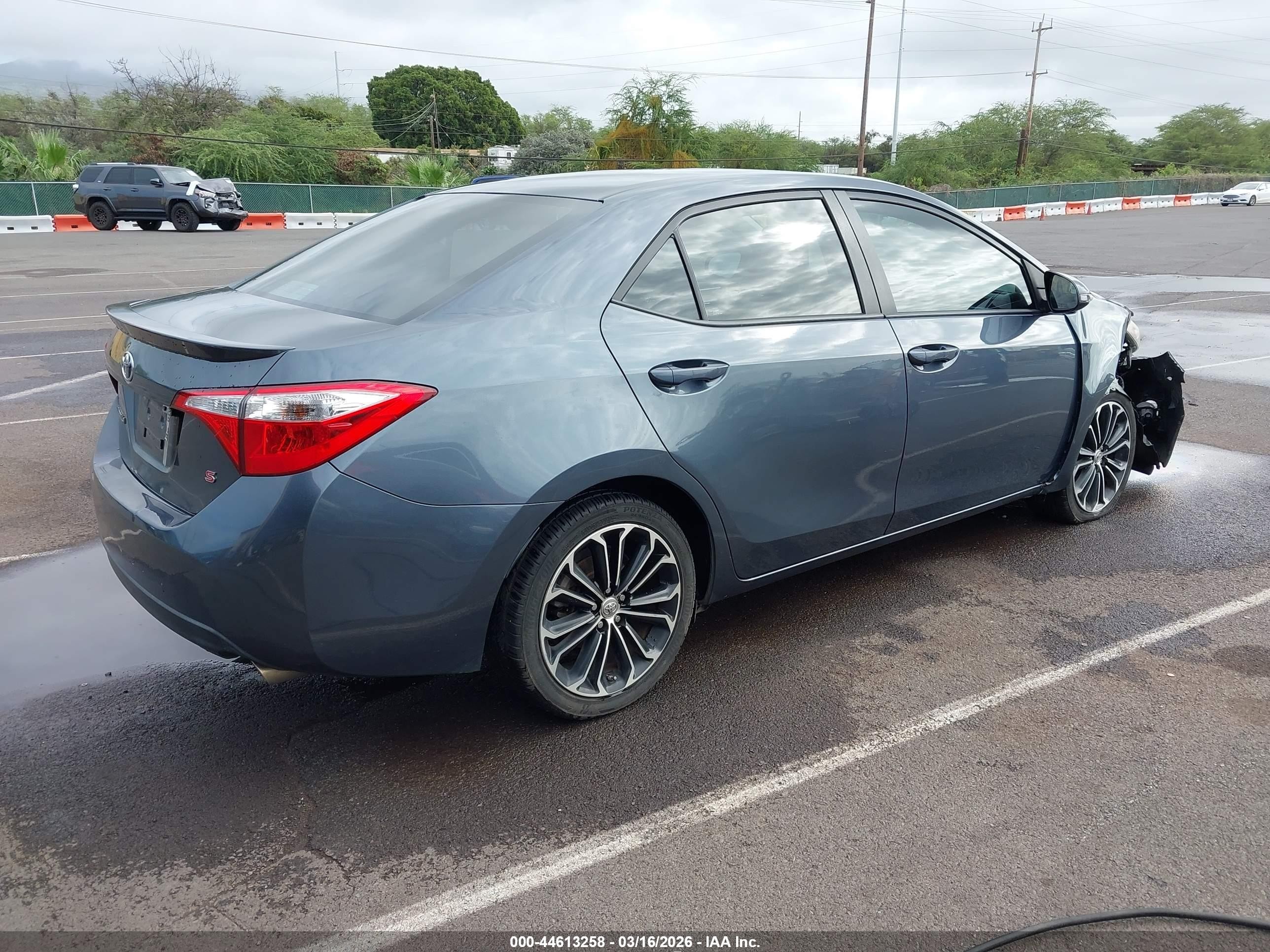 2014 Toyota Corolla S/s Plus/s Premium Blue vin: 5YFBURHE5EP096058