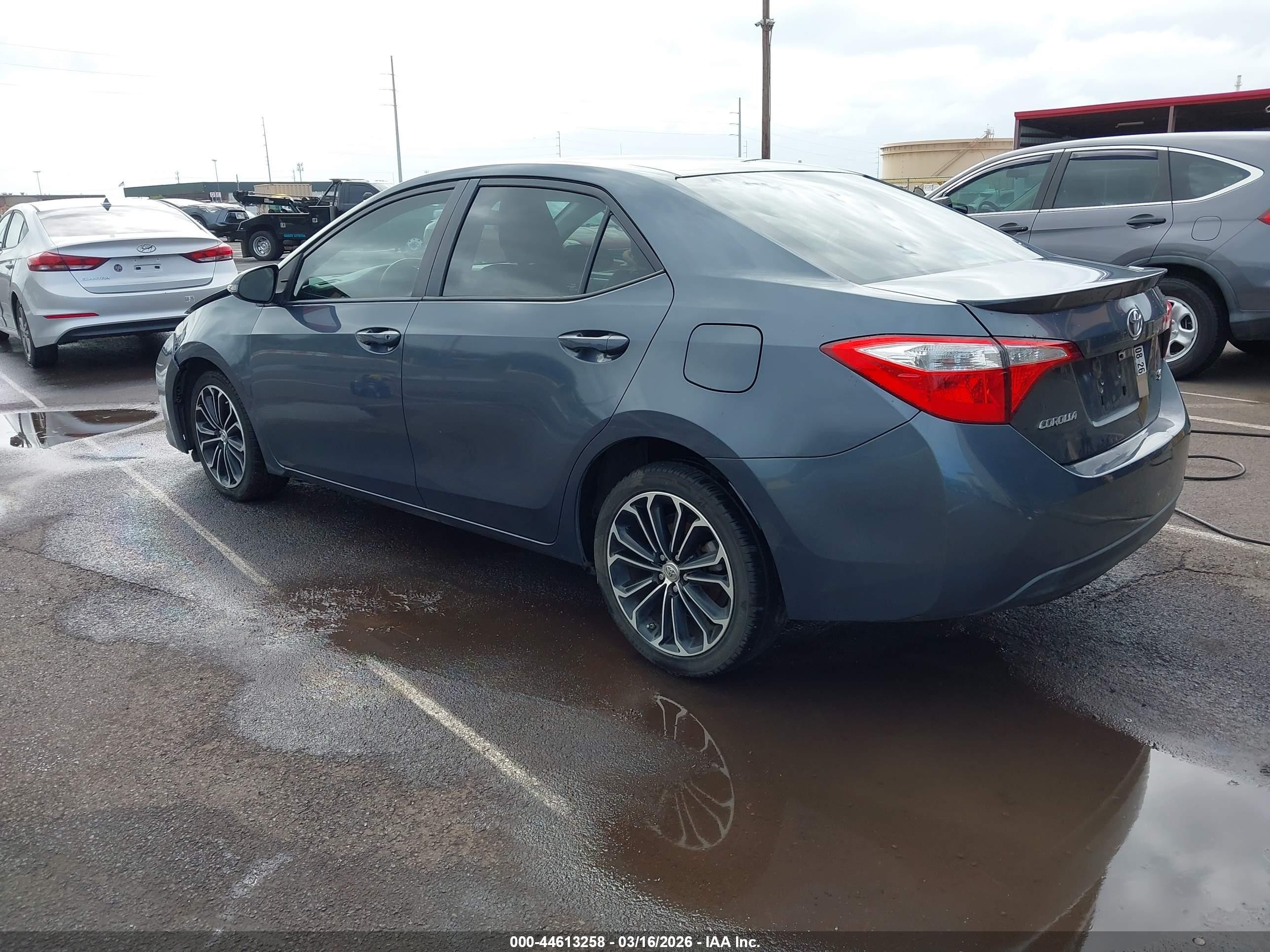 2014 Toyota Corolla S/s Plus/s Premium Blue vin: 5YFBURHE5EP096058
