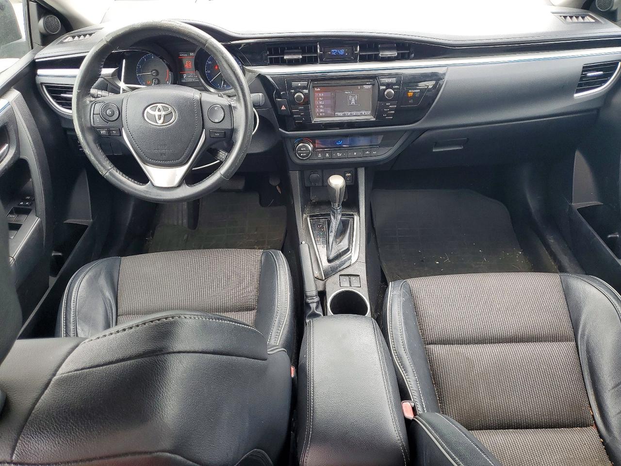 2014 Toyota Corolla S Plus Black vin: 5YFBURHE5EP096397