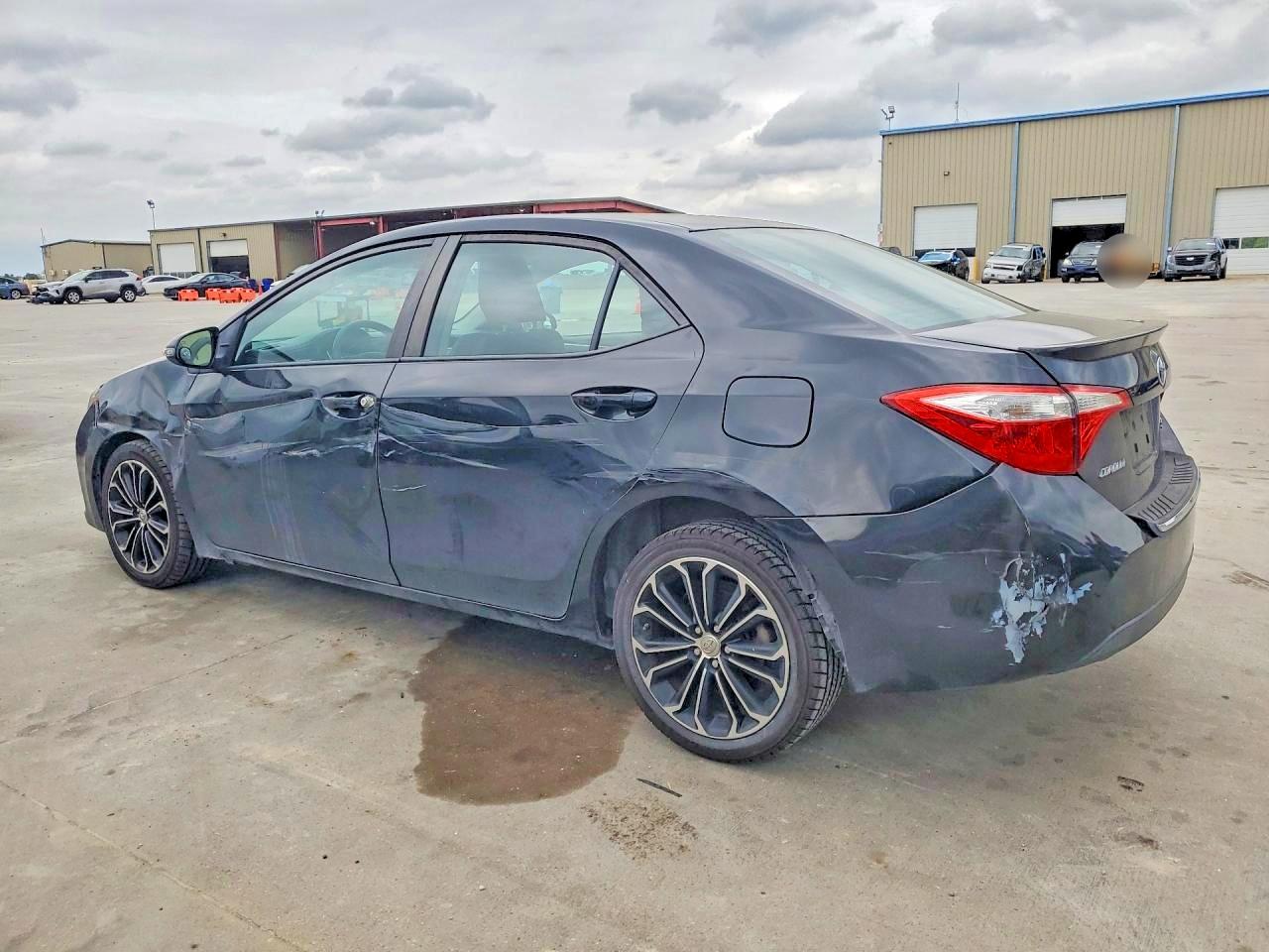 2014 Toyota Corolla S Plus Black vin: 5YFBURHE5EP096397