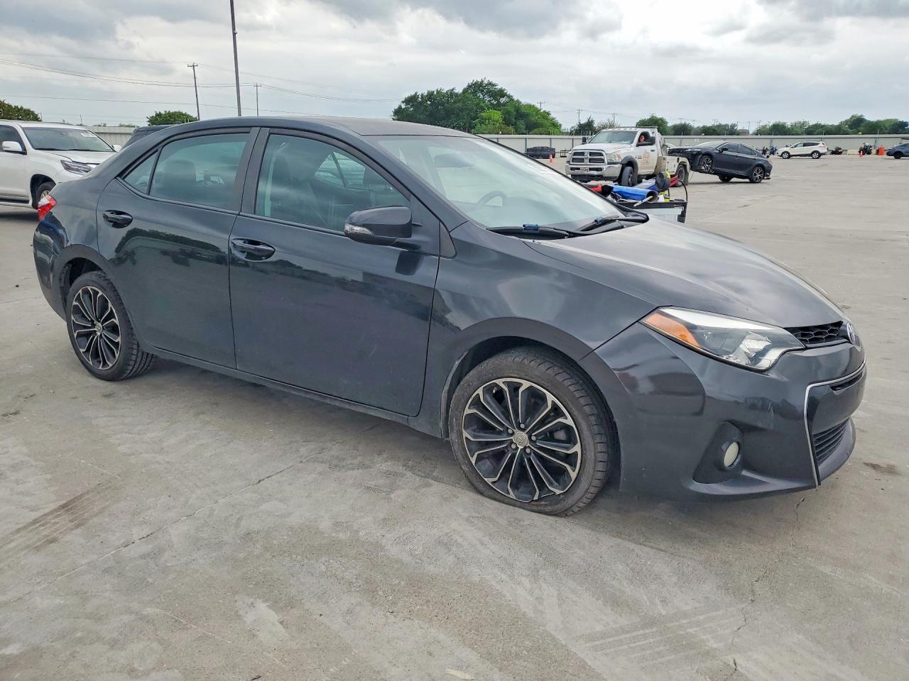 2014 Toyota Corolla S Plus Black vin: 5YFBURHE5EP096397