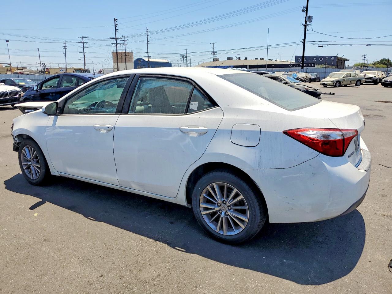 2014 Toyota Corolla Le Plus White vin: 5YFBURHE5EP123467
