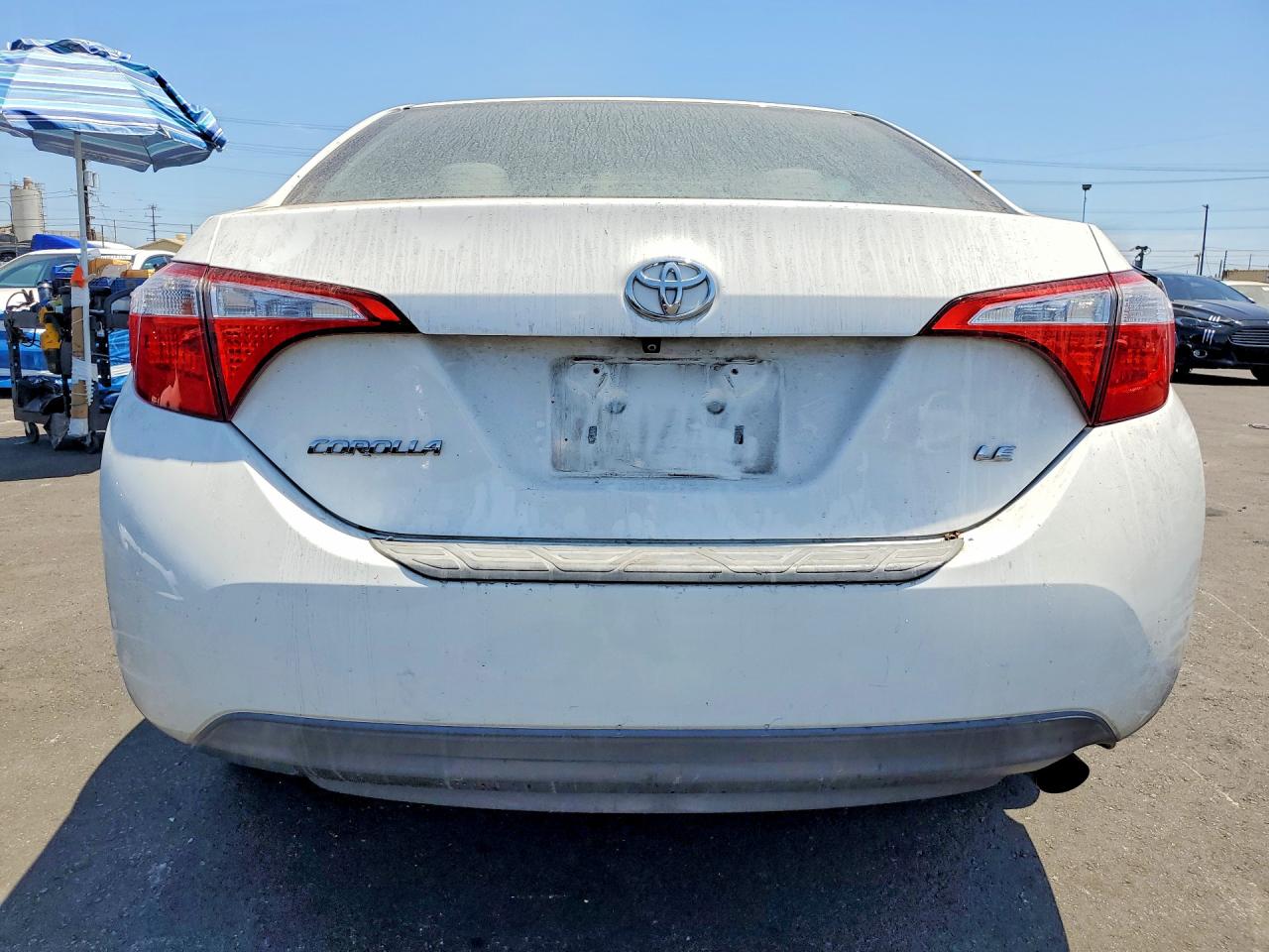 2014 Toyota Corolla Le Plus White vin: 5YFBURHE5EP123467