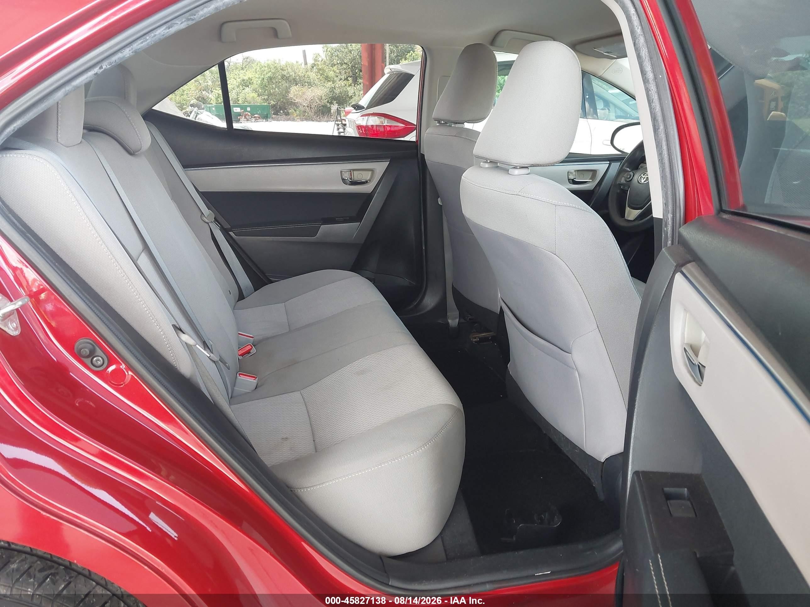 2014 Toyota Corolla Le Red vin: 5YFBURHE5EP130452