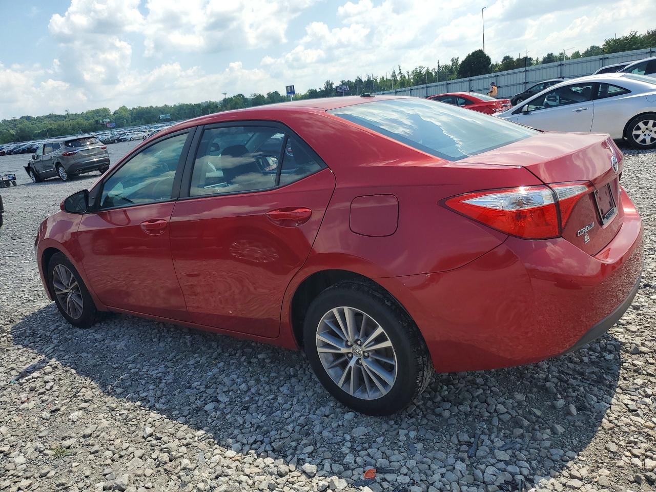 2014 Toyota Corolla Le Premium Red vin: 5YFBURHE5EP149115