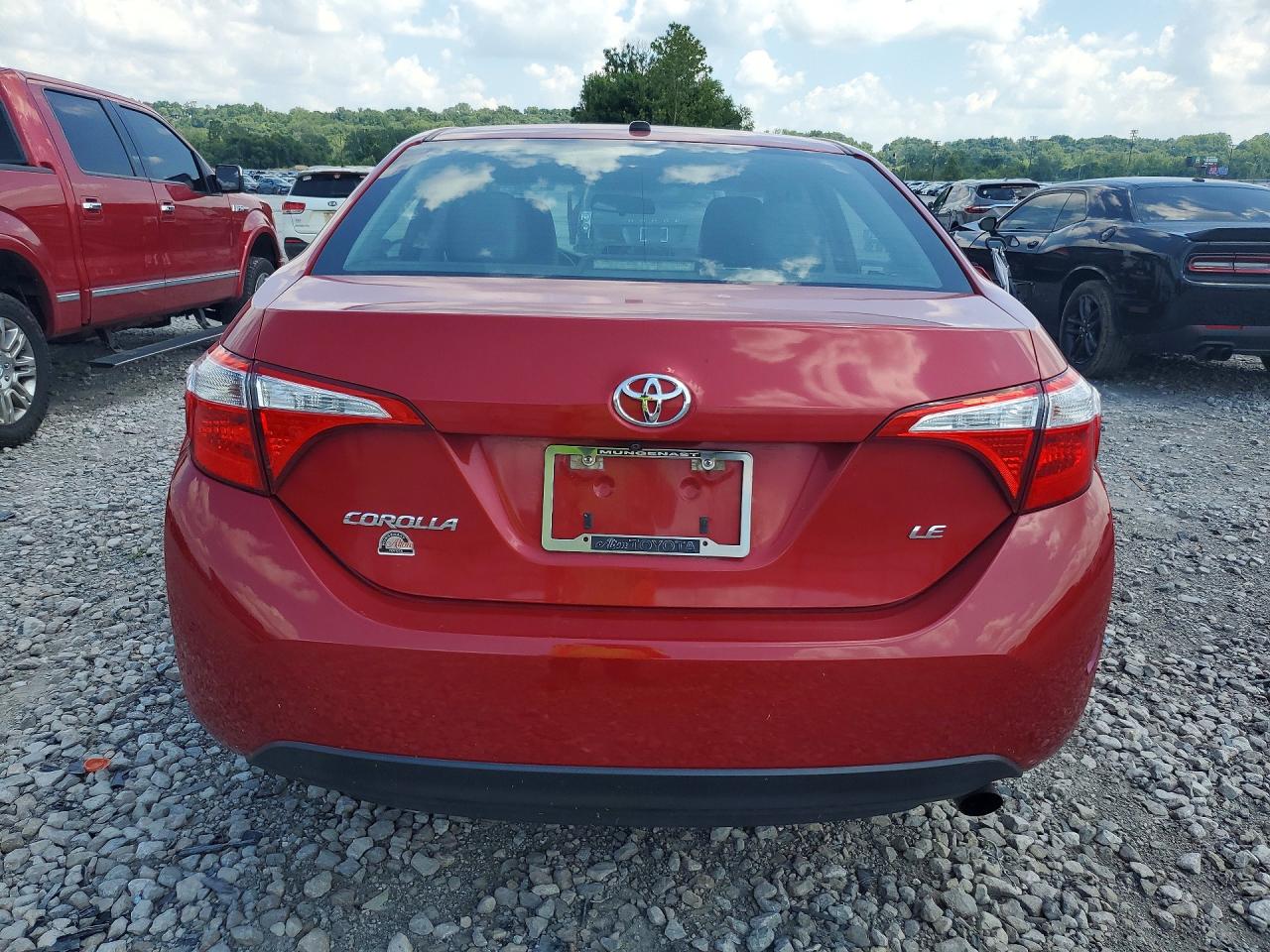 2014 Toyota Corolla Le Premium Red vin: 5YFBURHE5EP149115