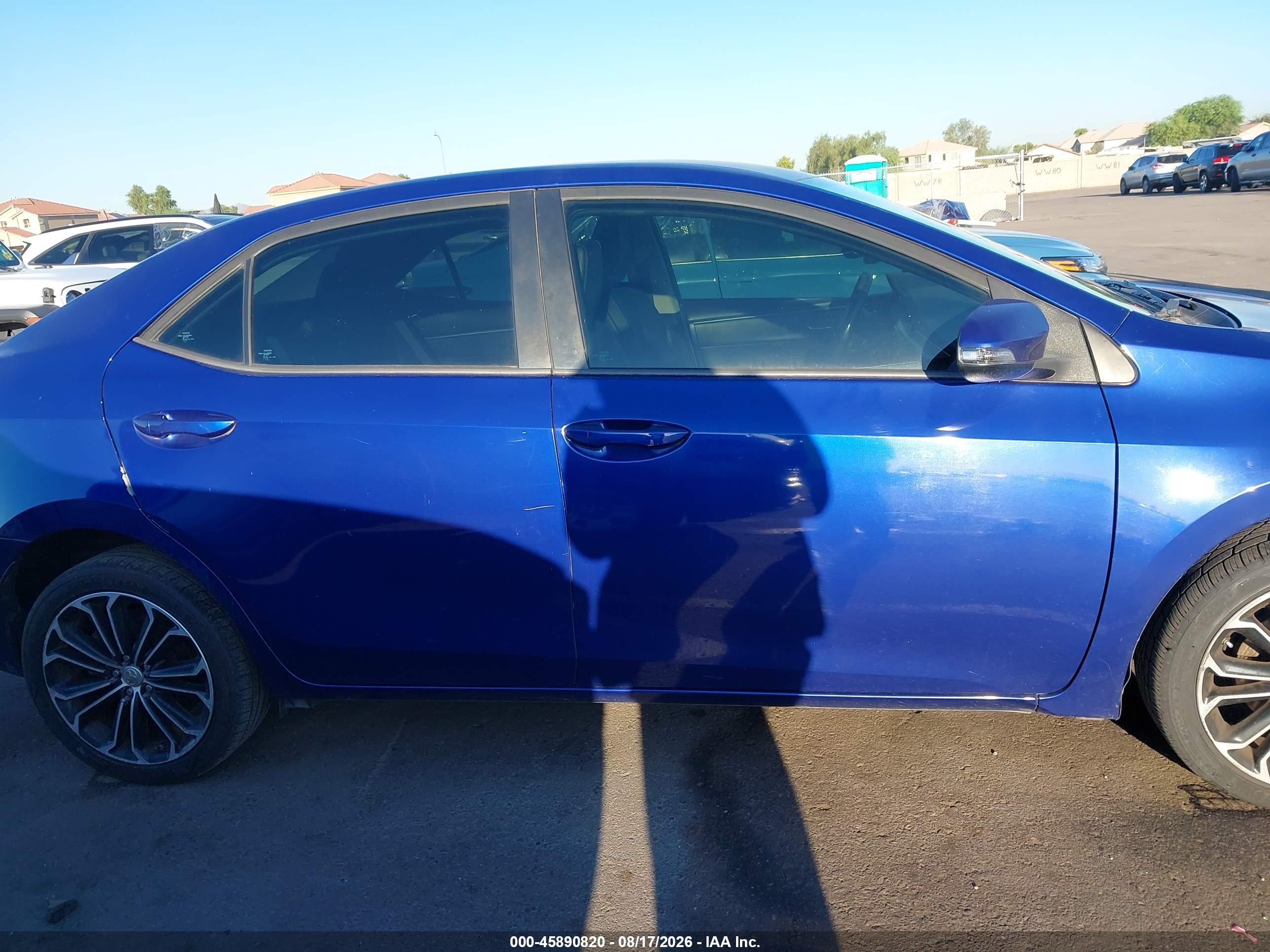 2015 Toyota Corolla S Plus Blue vin: 5YFBURHE5FP179765
