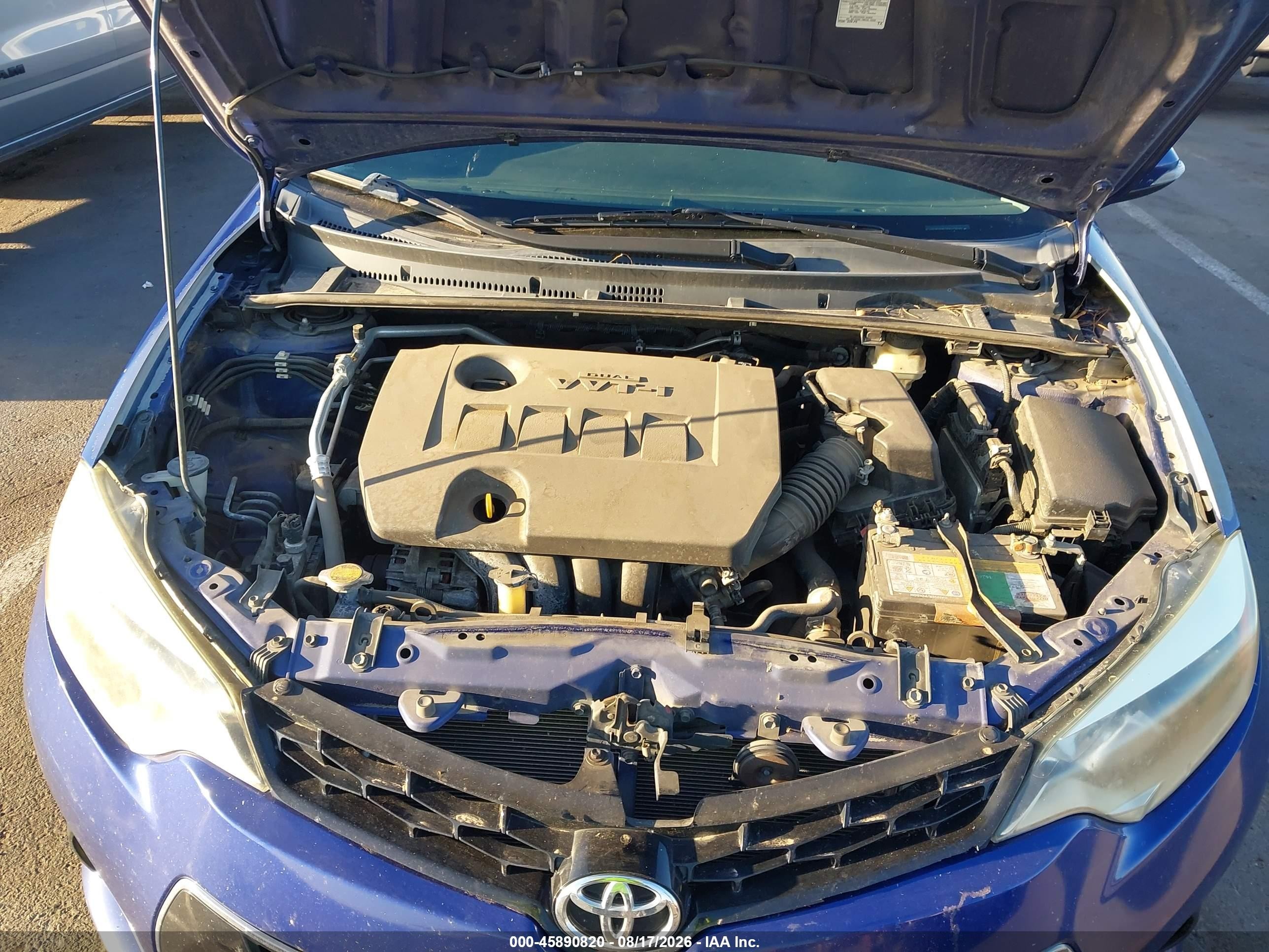 2015 Toyota Corolla S Plus Blue vin: 5YFBURHE5FP179765