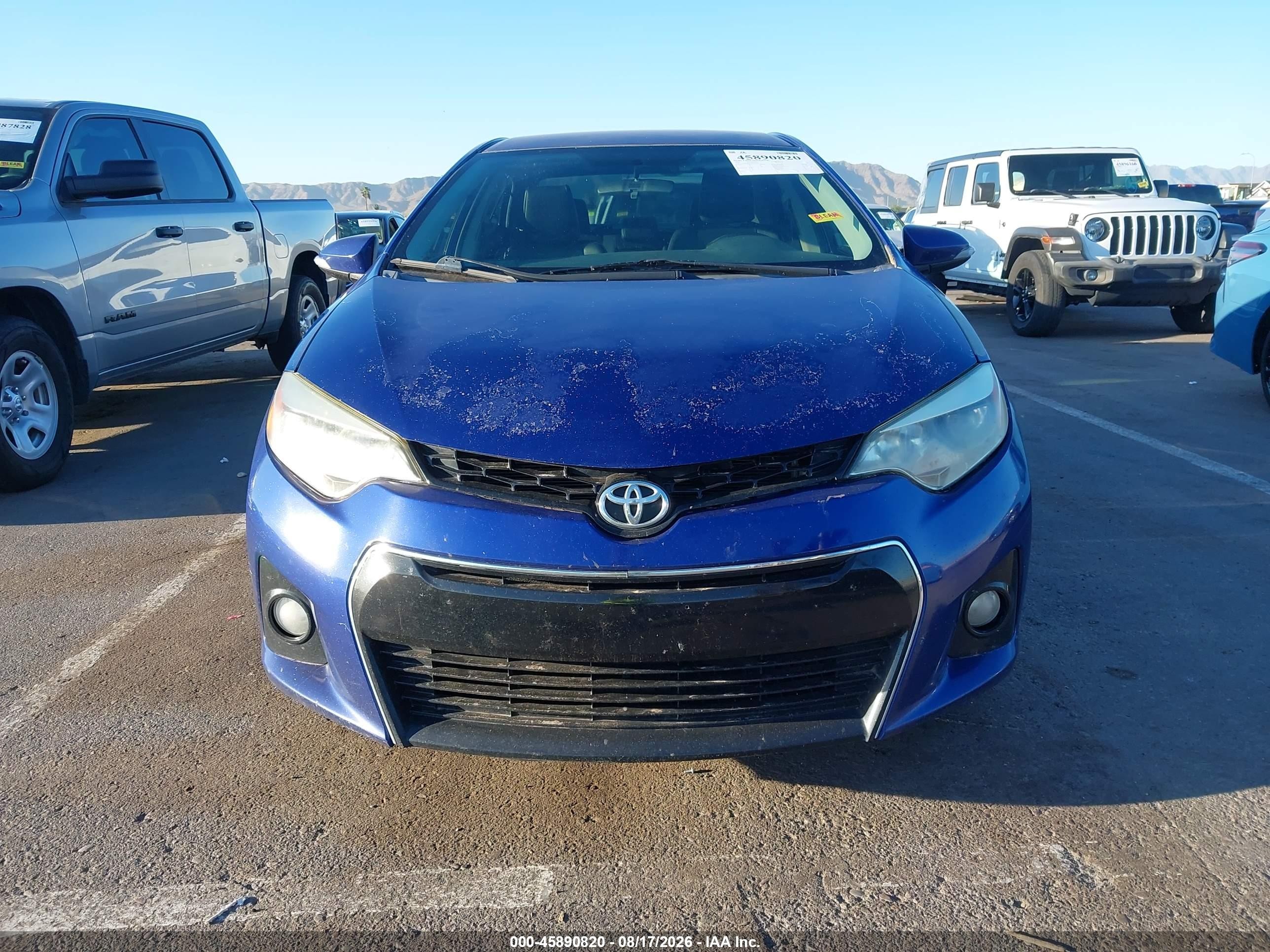 2015 Toyota Corolla S Plus Blue vin: 5YFBURHE5FP179765