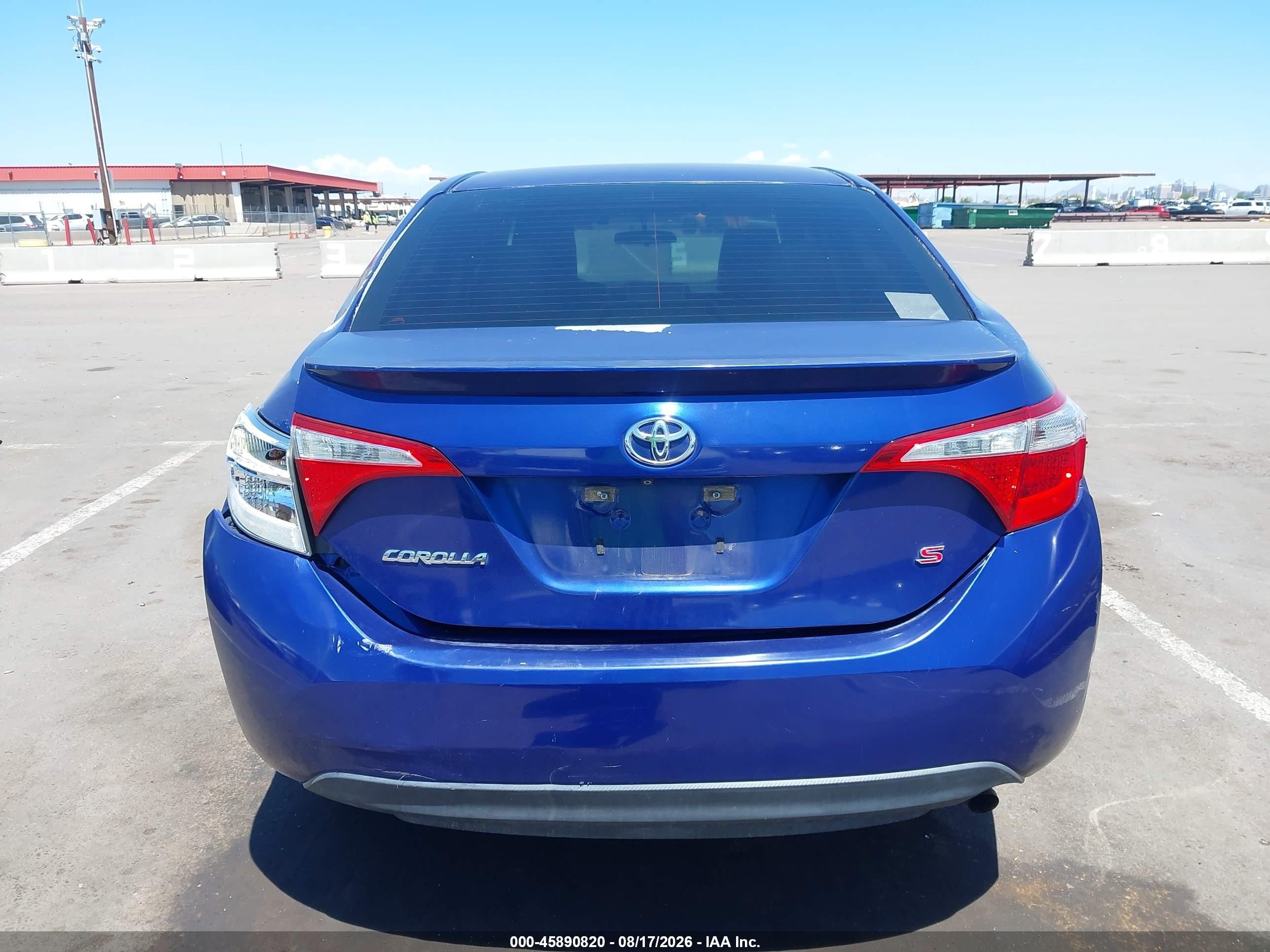 2015 Toyota Corolla S Plus Blue vin: 5YFBURHE5FP179765