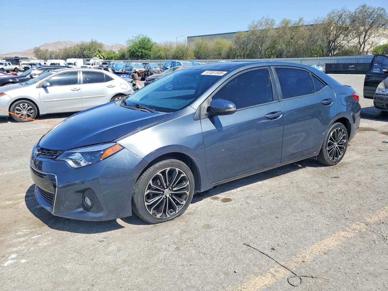 2015 Toyota Corolla S Plus Gray vin: 5YFBURHE5FP211355