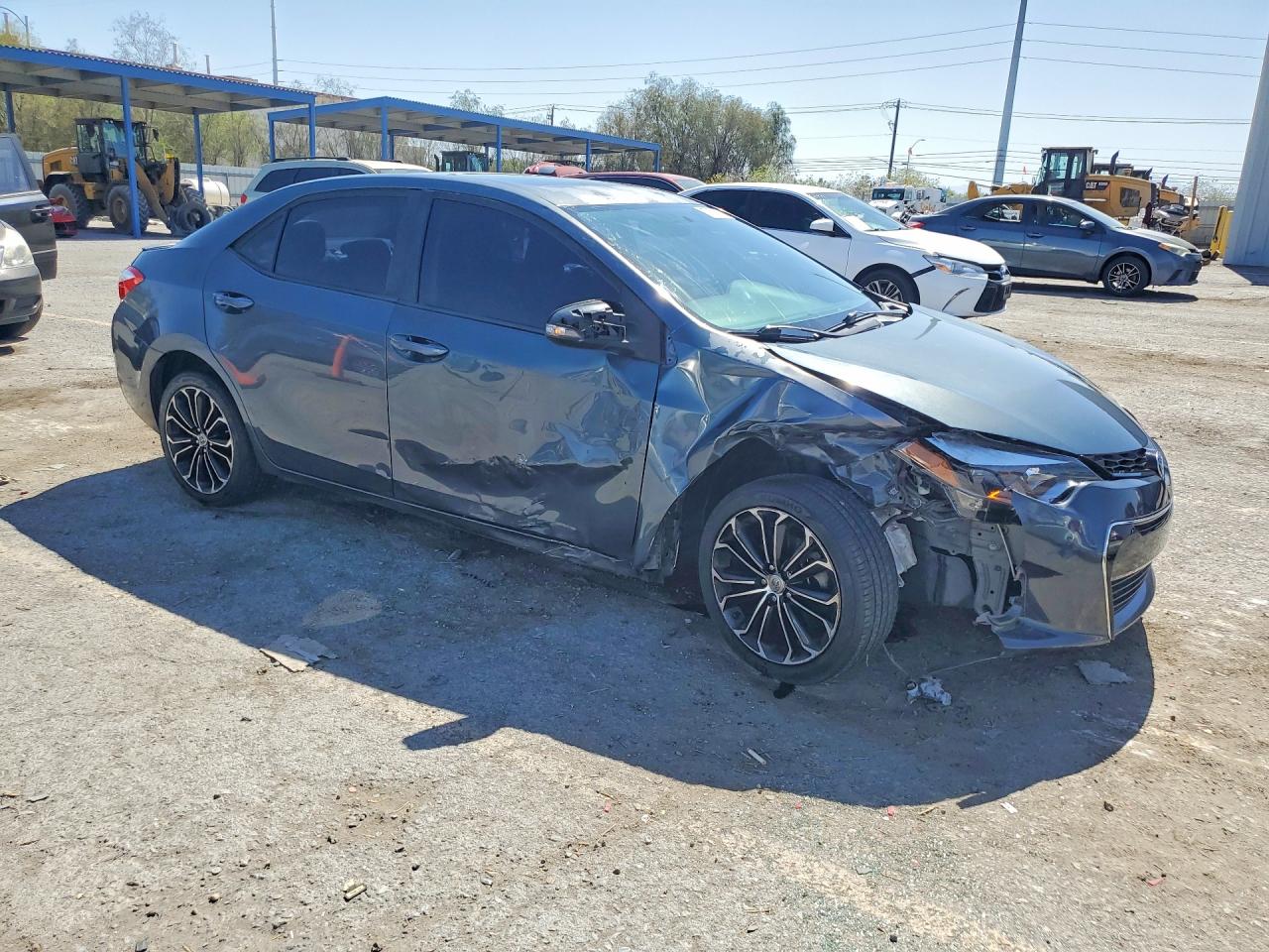 2015 Toyota Corolla S Plus Gray vin: 5YFBURHE5FP211355