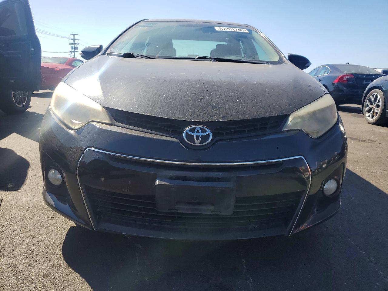 2015 Toyota Corolla S Plus Black vin: 5YFBURHE5FP223263