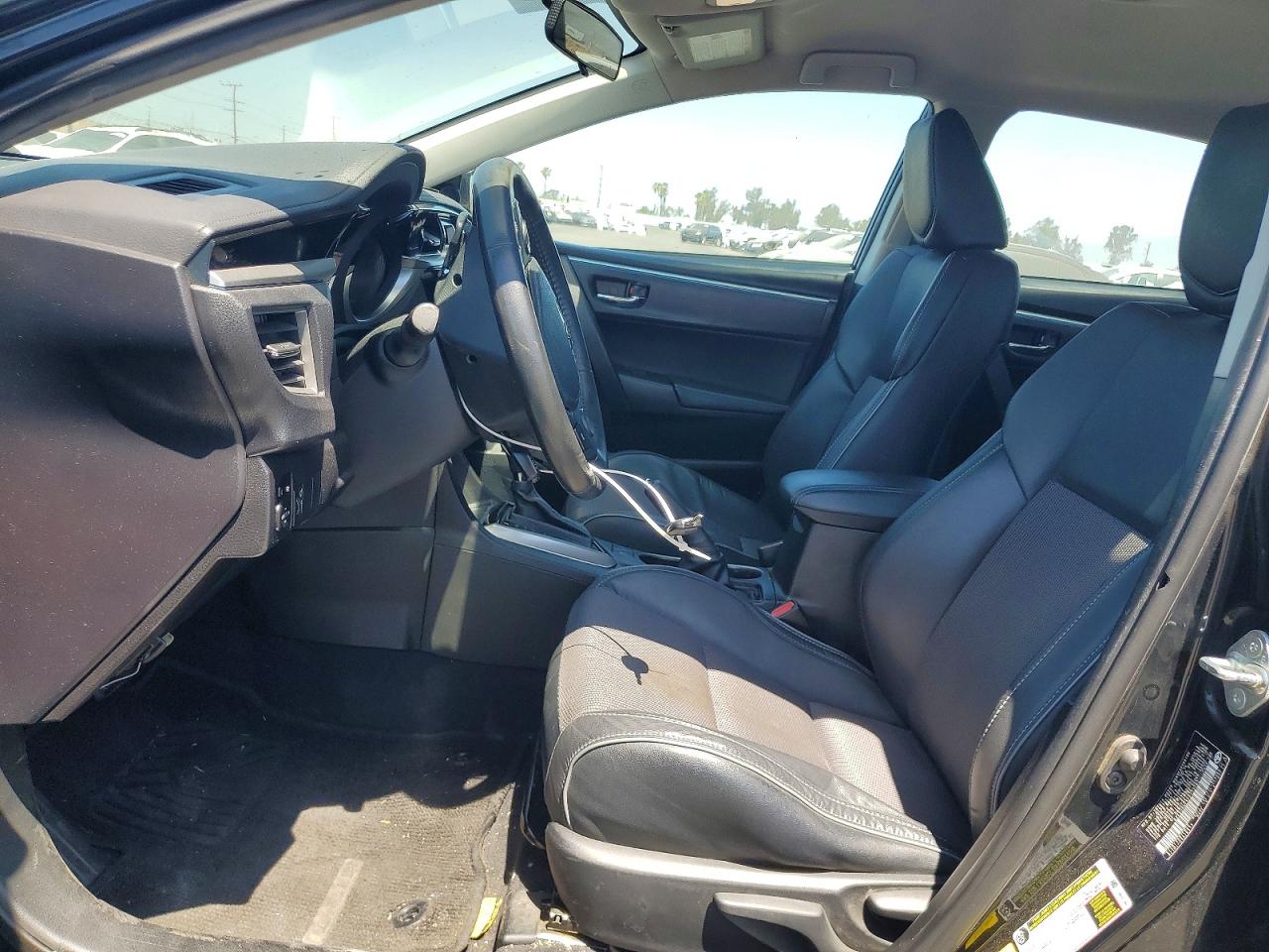 2015 Toyota Corolla S Plus Black vin: 5YFBURHE5FP223263