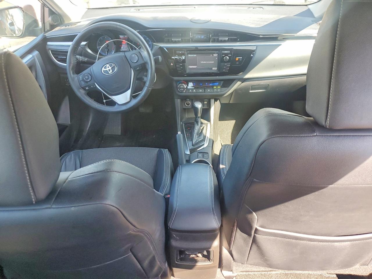 2015 Toyota Corolla S Plus Black vin: 5YFBURHE5FP223263