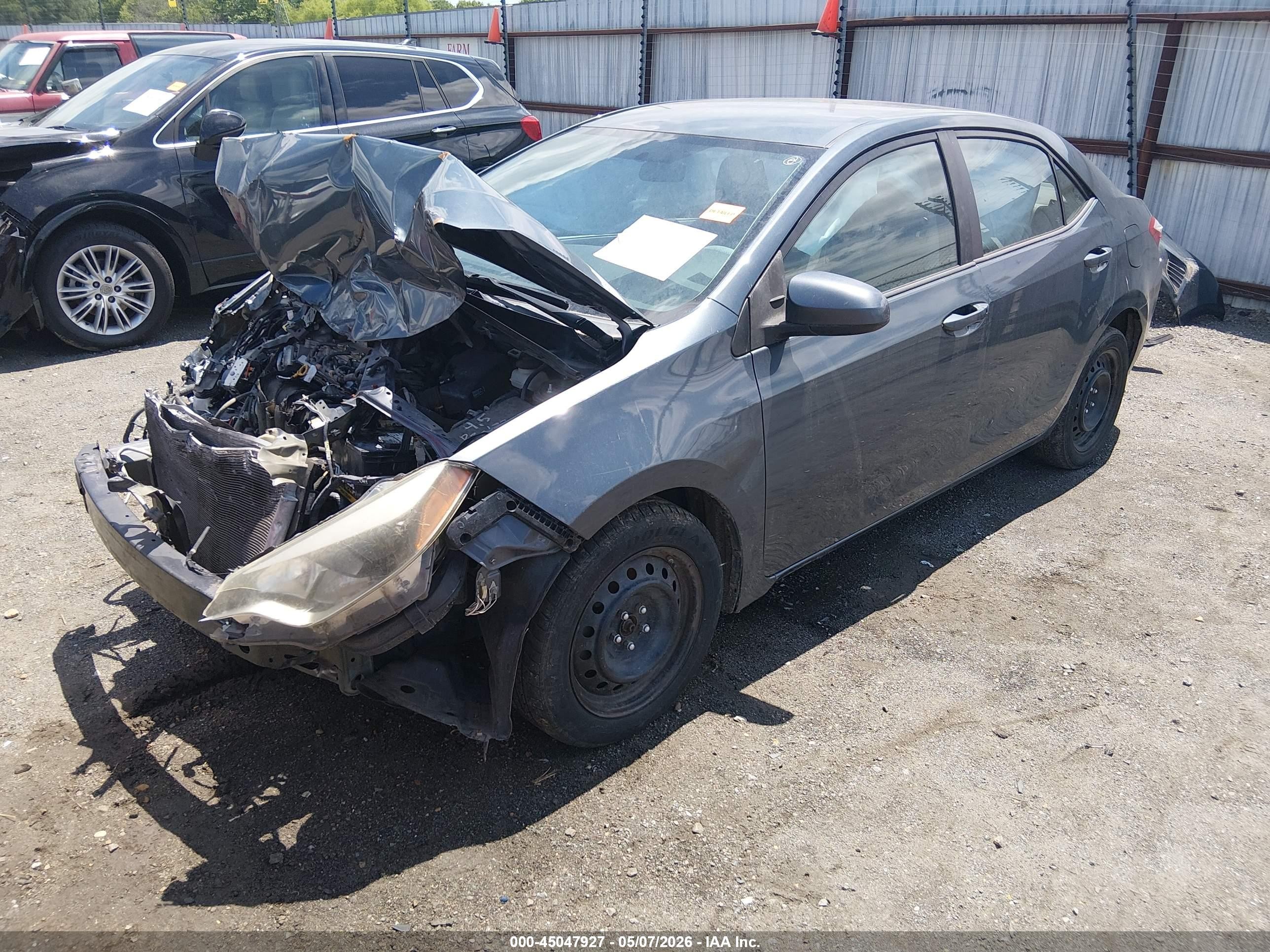 2015 Toyota Corolla Le Синий vin: 5YFBURHE5FP229516