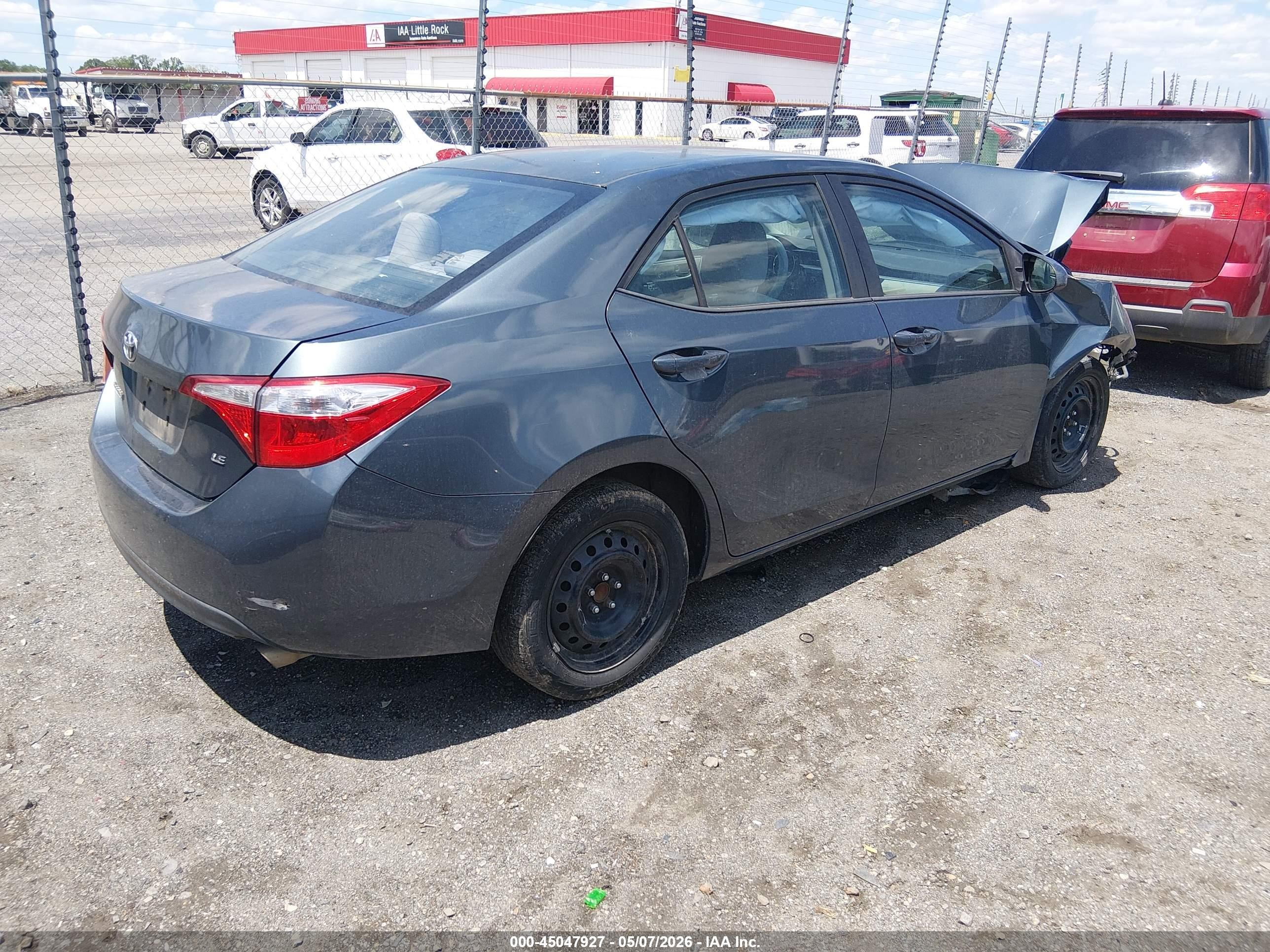 2015 Toyota Corolla Le Синий vin: 5YFBURHE5FP229516