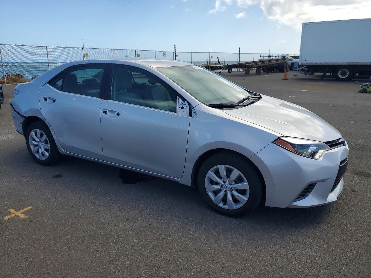 2015 Toyota Corolla L Silver vin: 5YFBURHE5FP229600