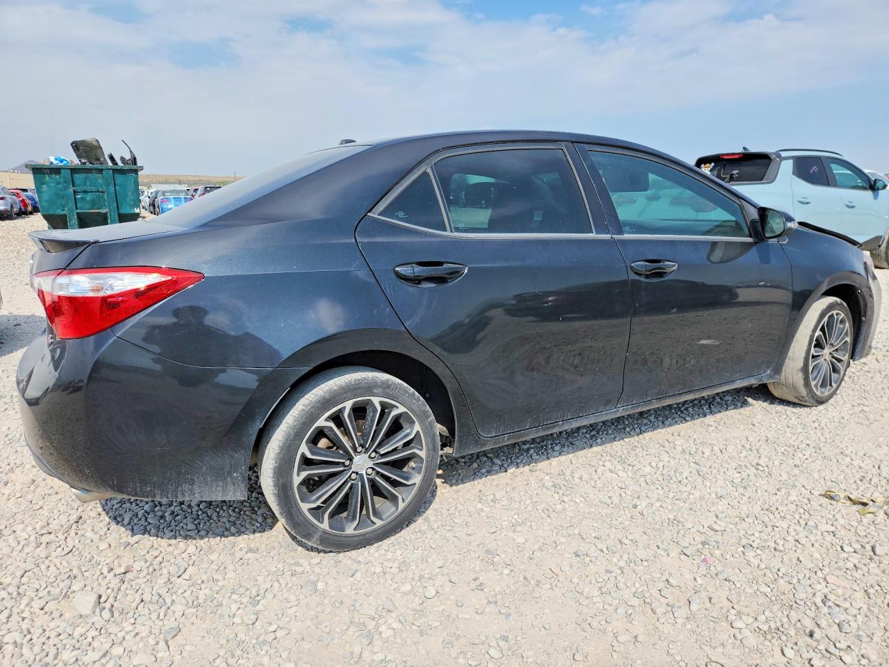 2015 Toyota Corolla S Plus Black vin: 5YFBURHE5FP240533