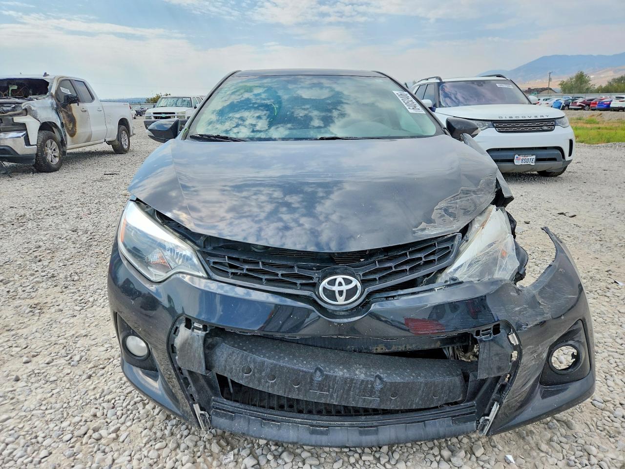 2015 Toyota Corolla S Plus Black vin: 5YFBURHE5FP240533