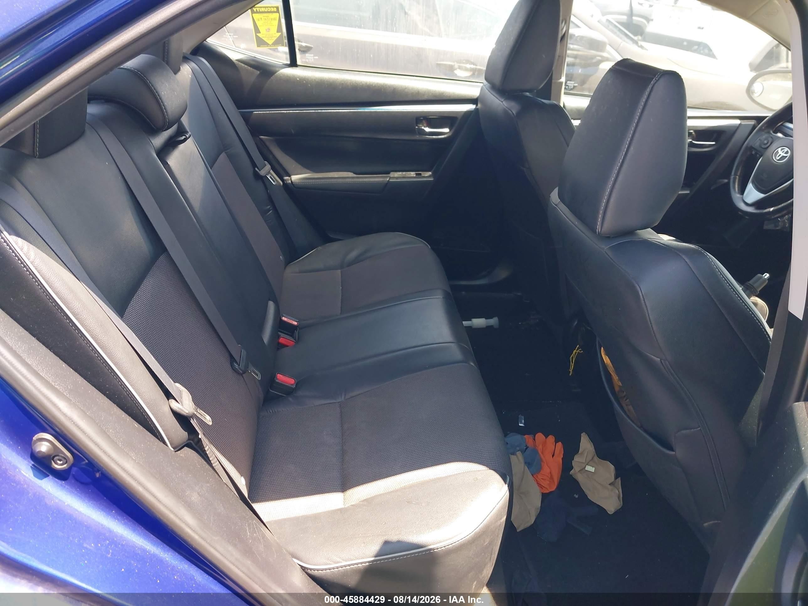 2015 Toyota Corolla S Plus Blue vin: 5YFBURHE5FP243979