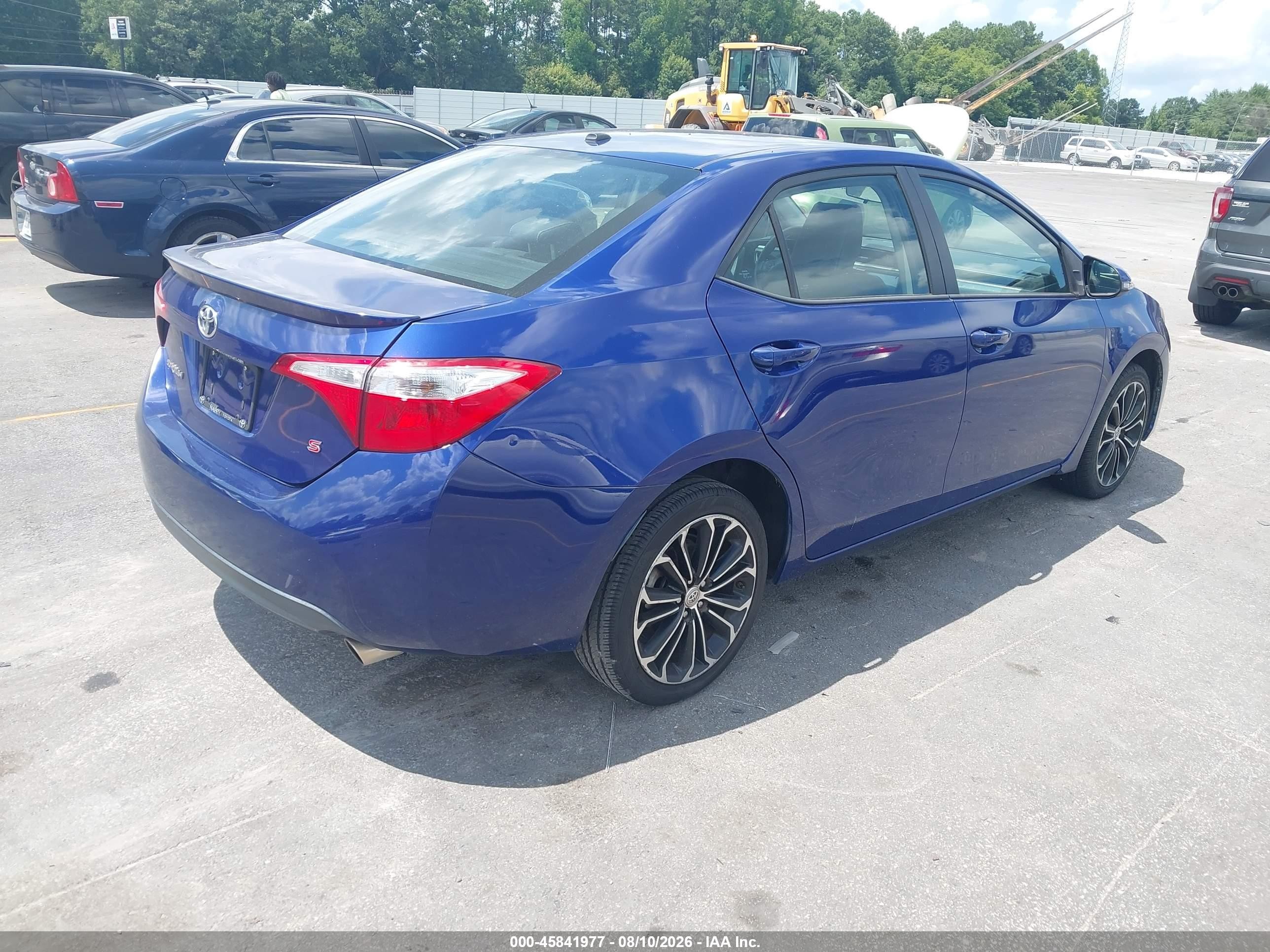 2015 Toyota Corolla S Premium Синий vin: 5YFBURHE5FP246221