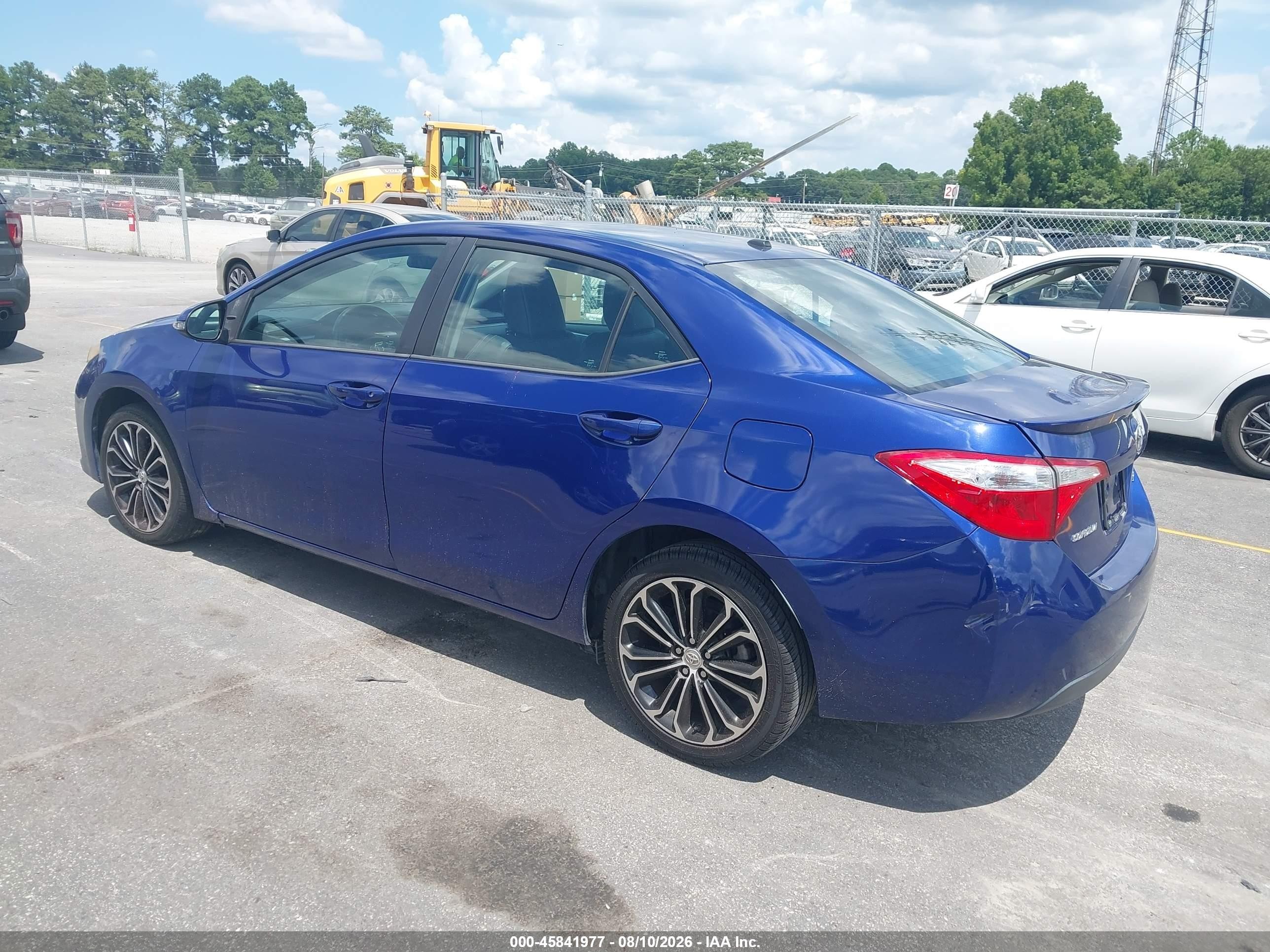 2015 Toyota Corolla S Premium Синий vin: 5YFBURHE5FP246221