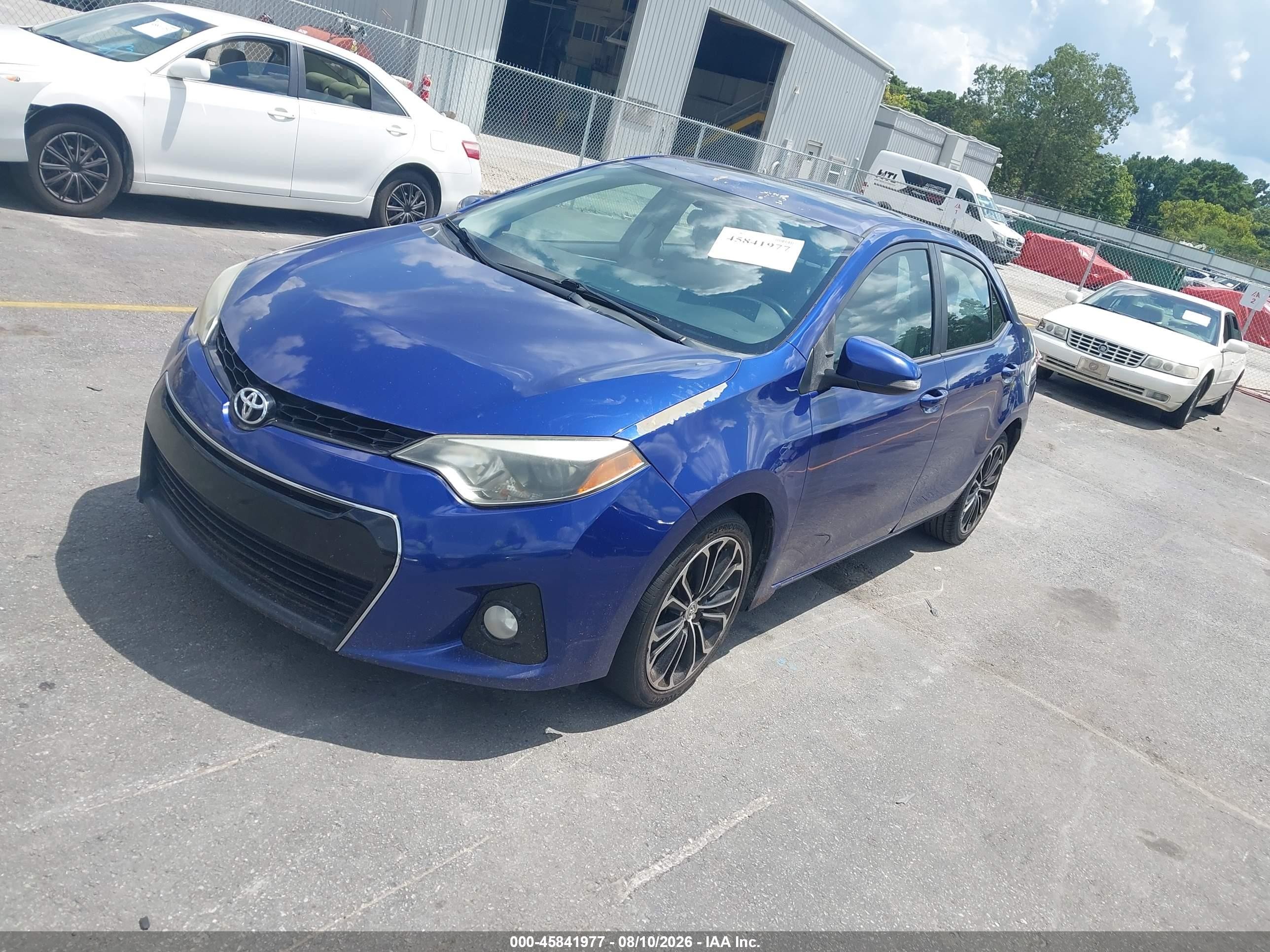 2015 Toyota Corolla S Premium Синий vin: 5YFBURHE5FP246221
