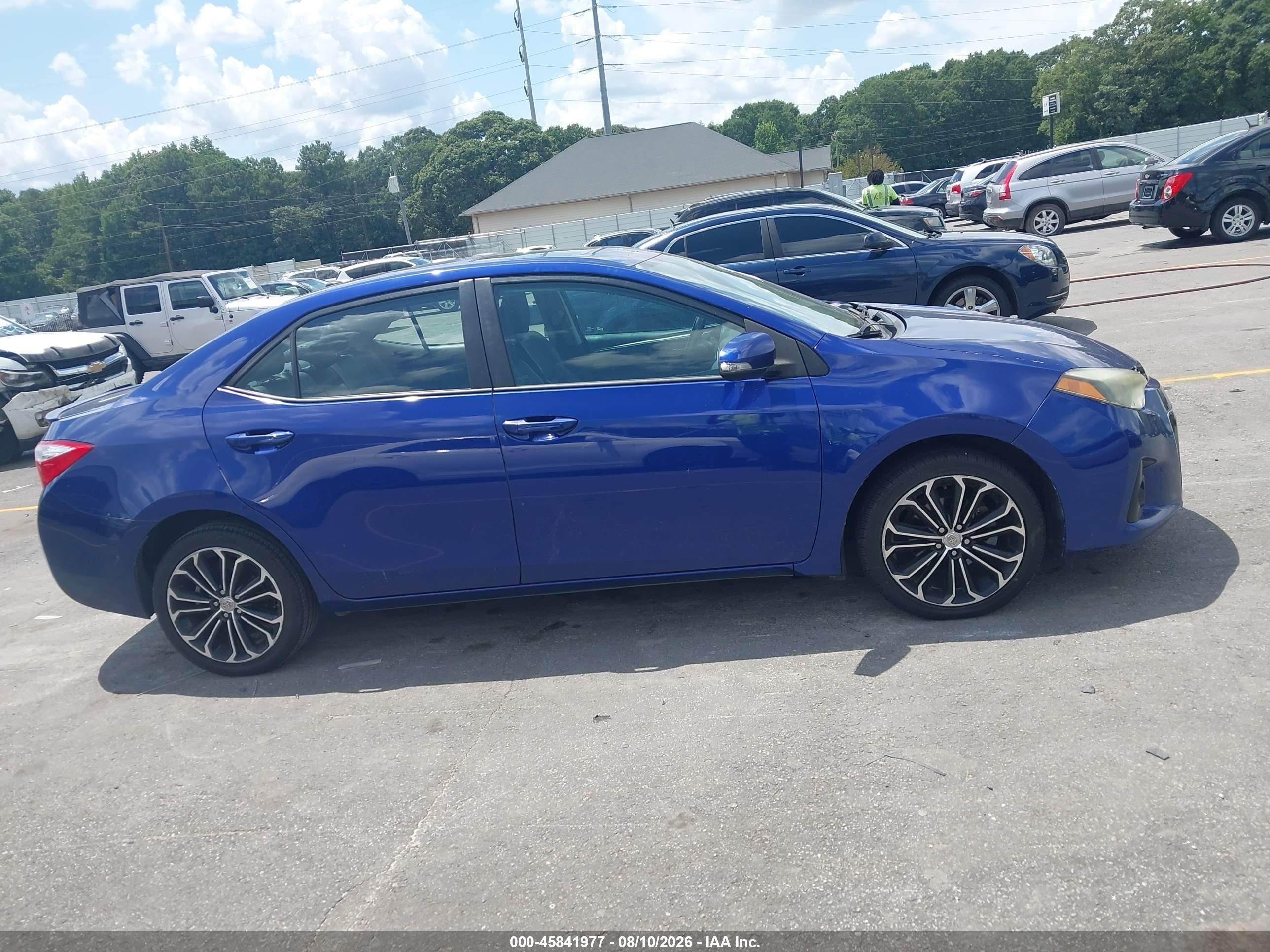 2015 Toyota Corolla S Premium Синий vin: 5YFBURHE5FP246221